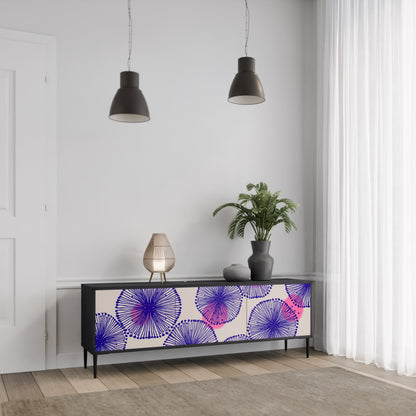 MAGIC NATURE 3-dörrars TV-bänk i svart finish
