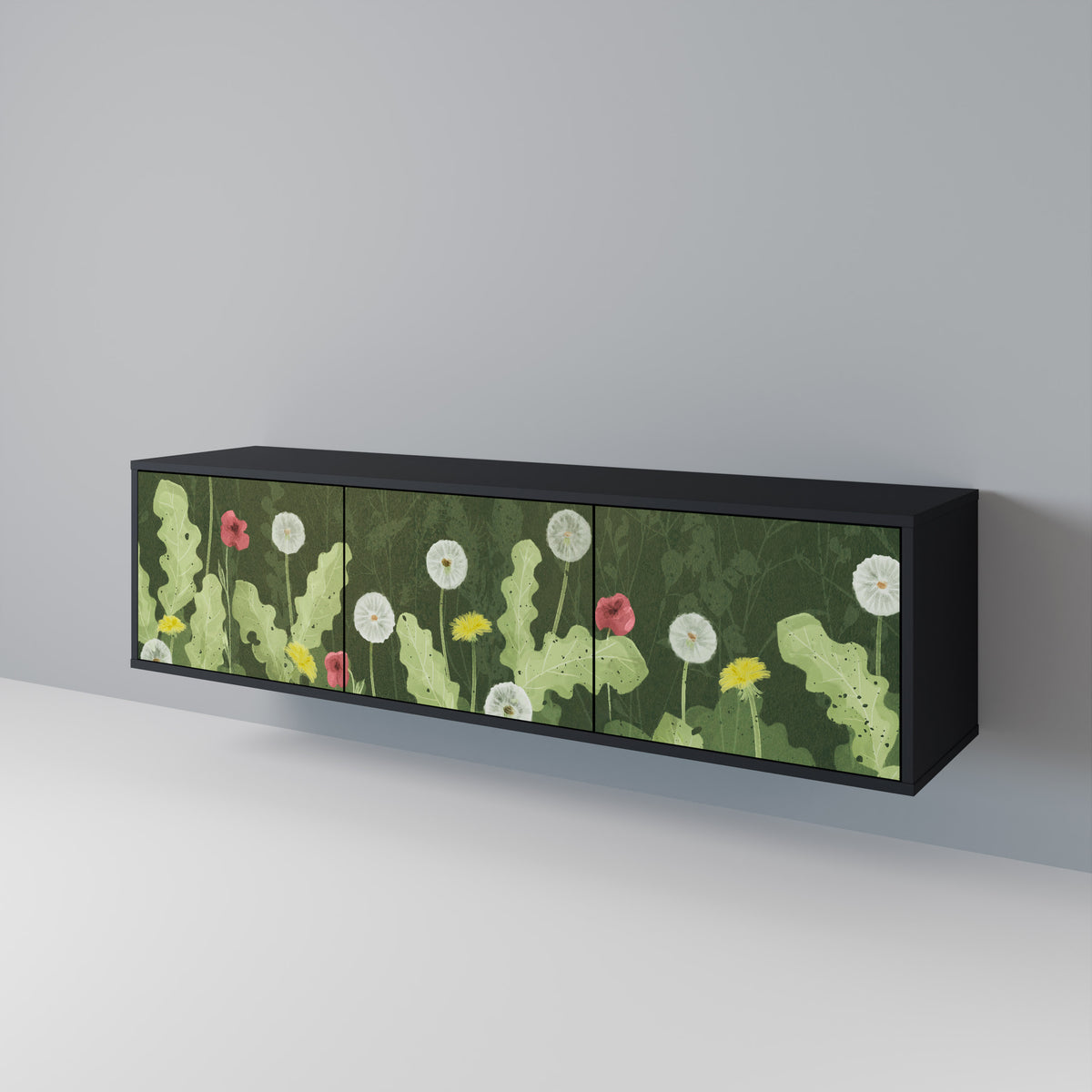 DANDELION AMUSE TV-bänk med 3 dörrar