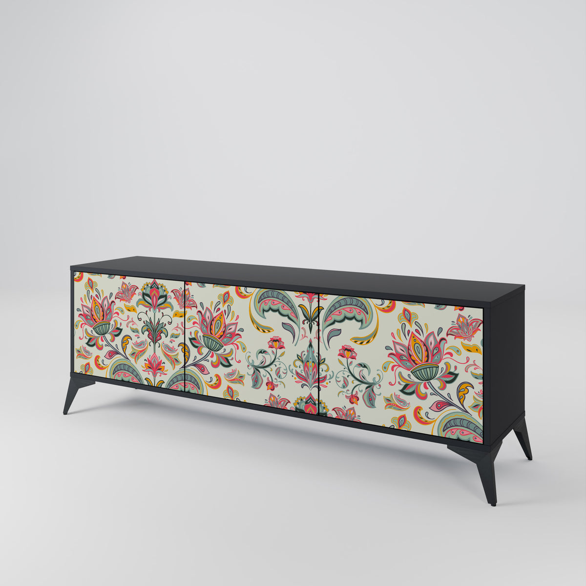 ORGANIC FOLKLORE TV-bänk med 3 dörrar