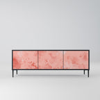 CRANE DANCE 3-Door TV Stand in Black Finish