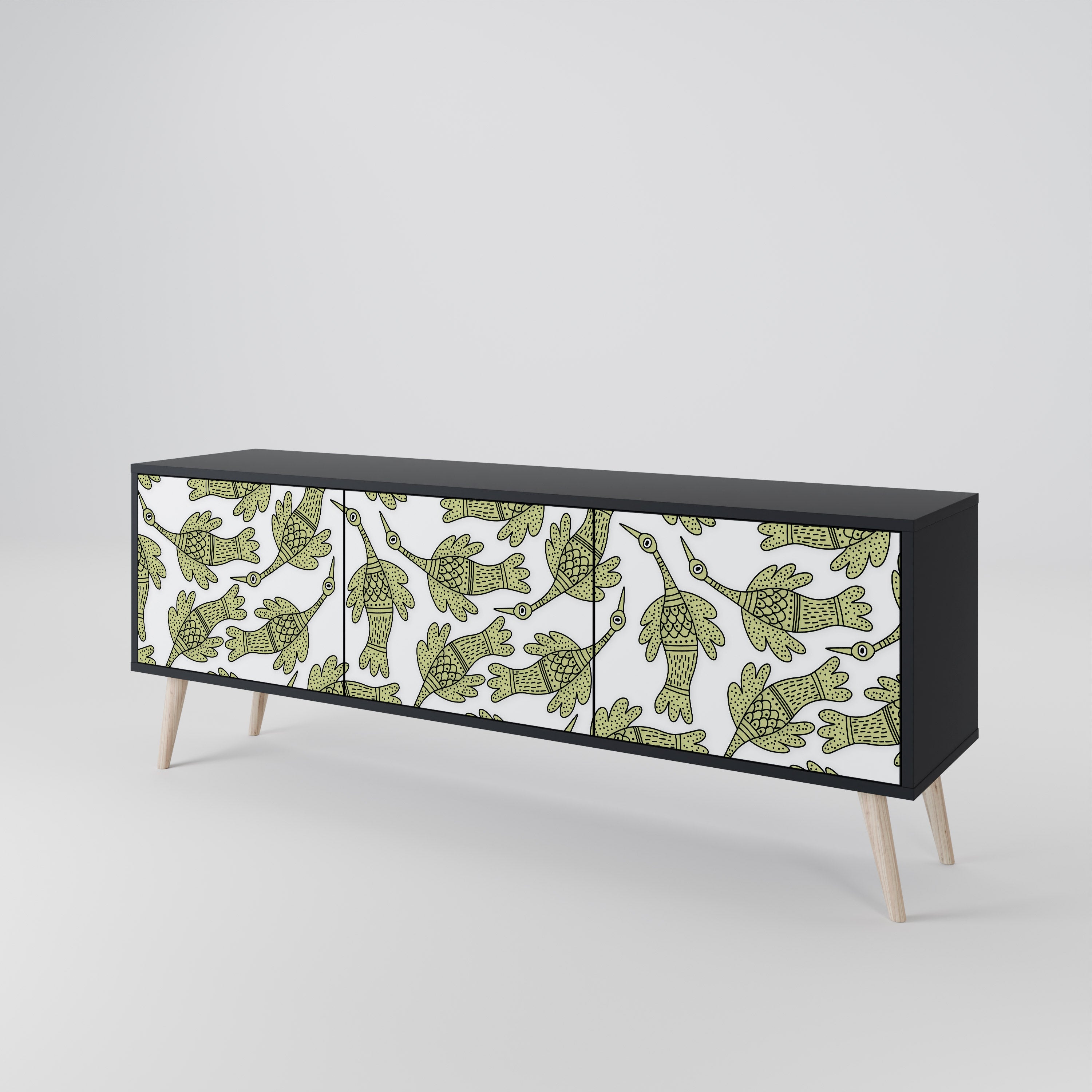 SEEDLING SONGBIRD 3-Door TV Cabinet