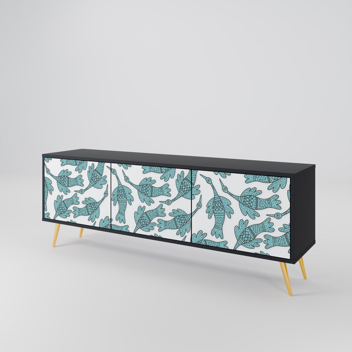 WATERSPOUT SONGIBIRD TV-bänk med 3 dörrar