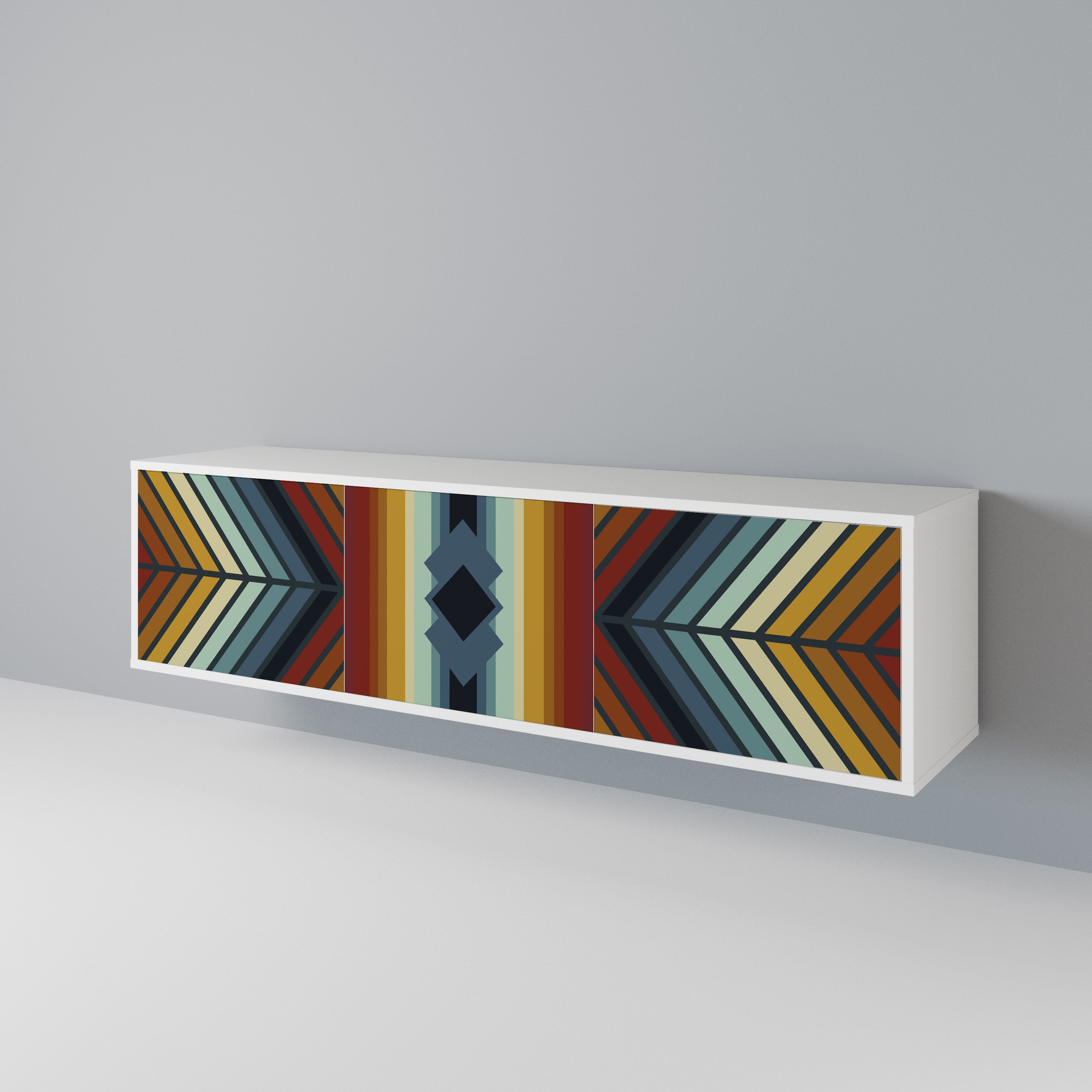 INDIGENOUS ZIGZAG 3-Door TV Cabinet