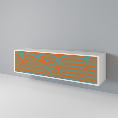 LINE COLLAPSE TV-bänk med 3 dörrar