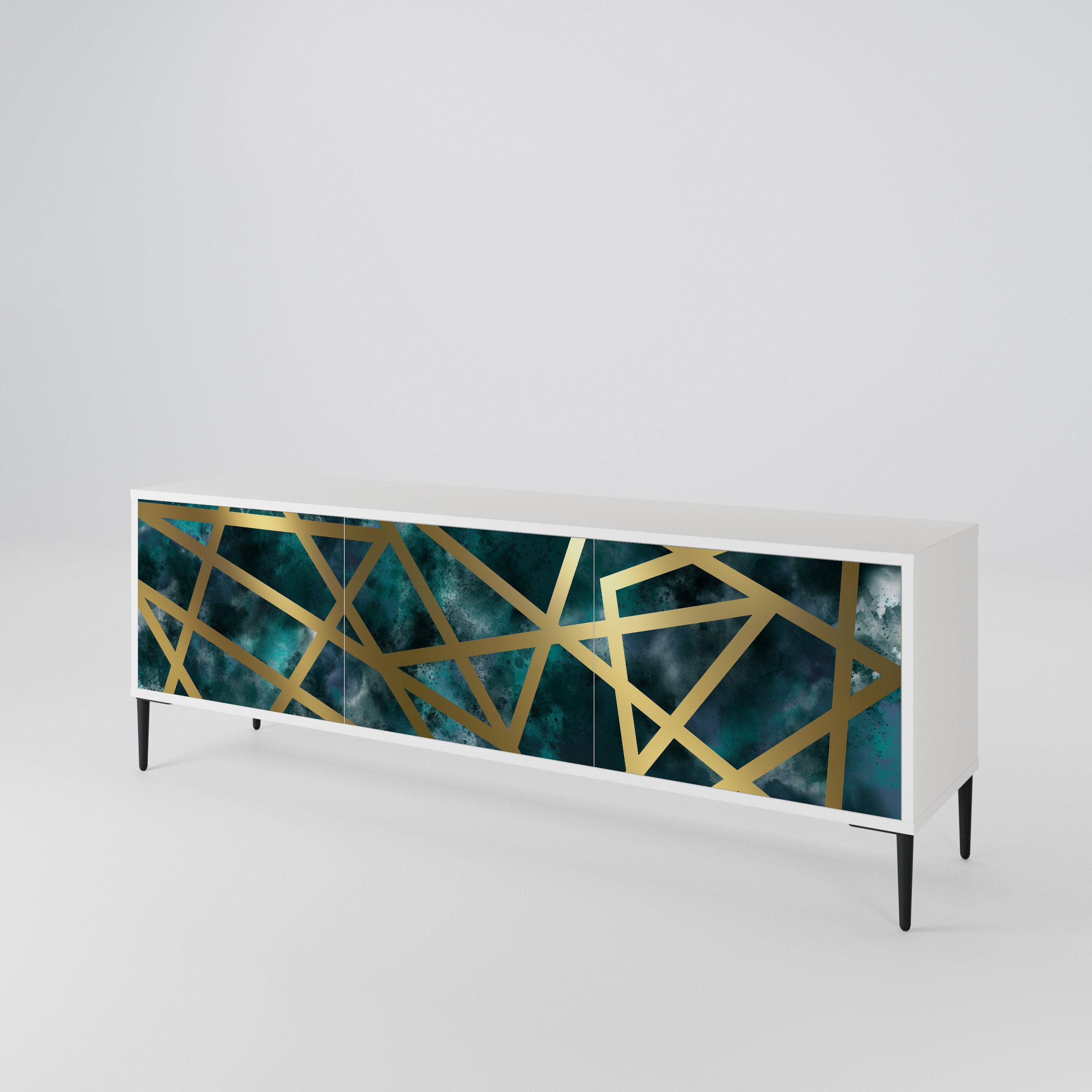 THE LABYRINTH OF GOLD 3-Door TV Cabinet