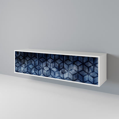 CUBIC MIST TV-bänk med 3 dörrar