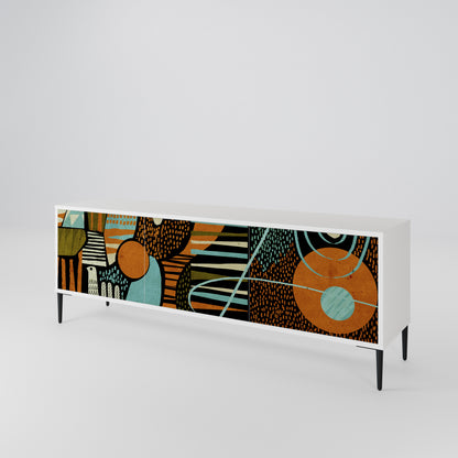 GEODE GLIMMER TV-bänk med 3 dörrar