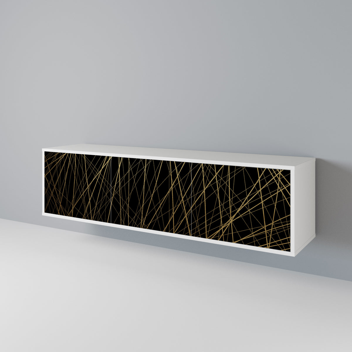 BRIGHT MESH TV-bänk med 3 dörrar