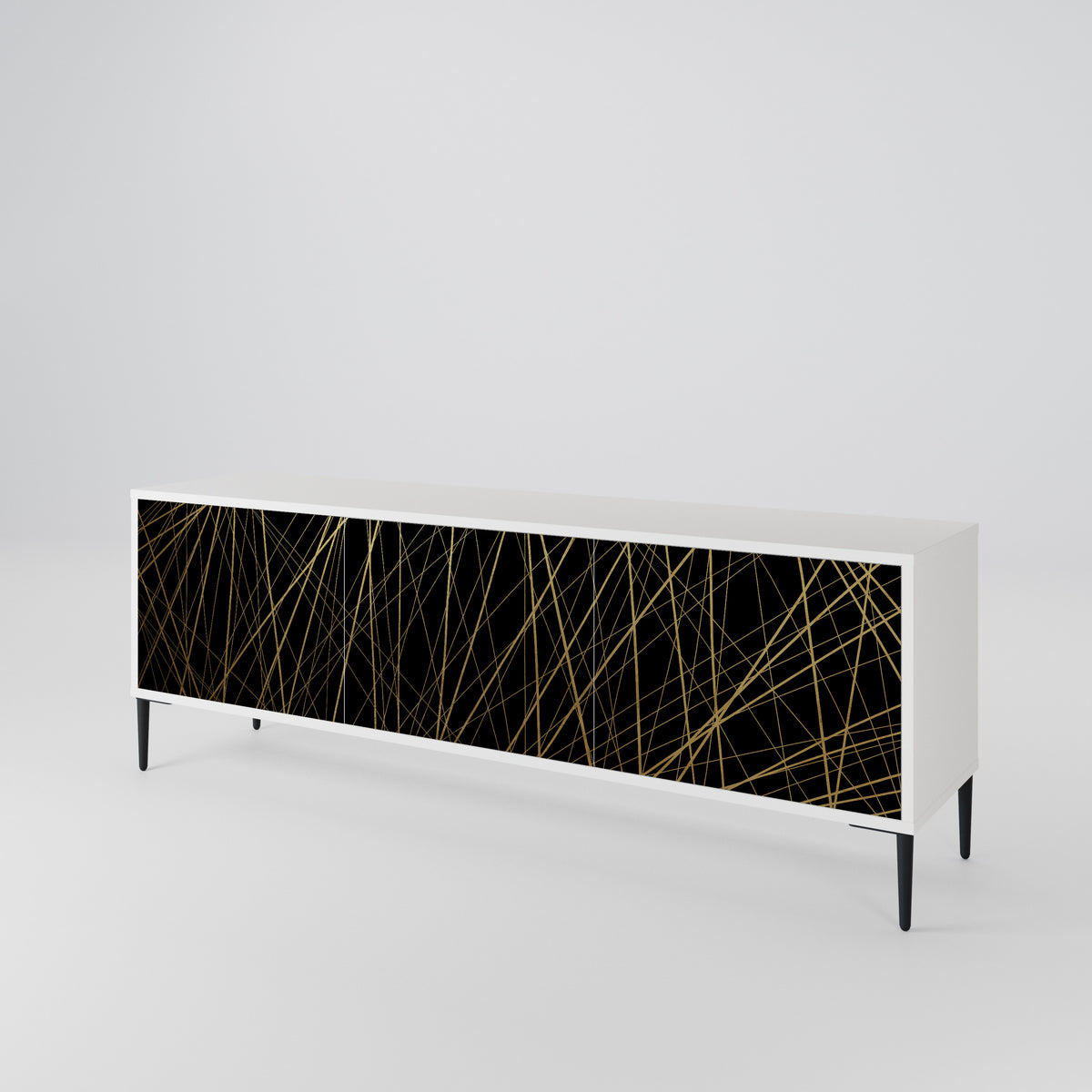 BRIGHT MESH TV-bänk med 3 dörrar