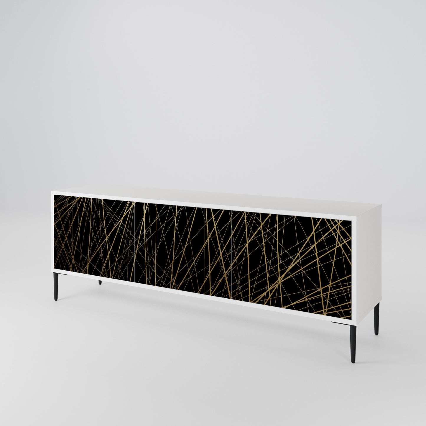 BRIGHT MESH 3-Door TV Cabinet