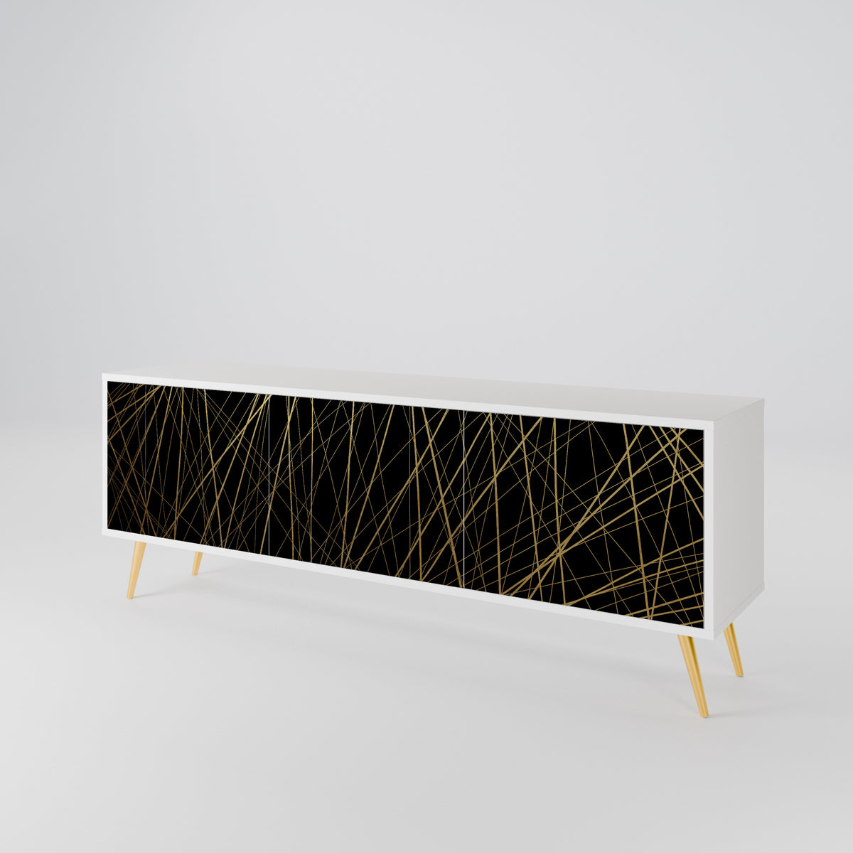 BRIGHT MESH TV-bänk med 3 dörrar