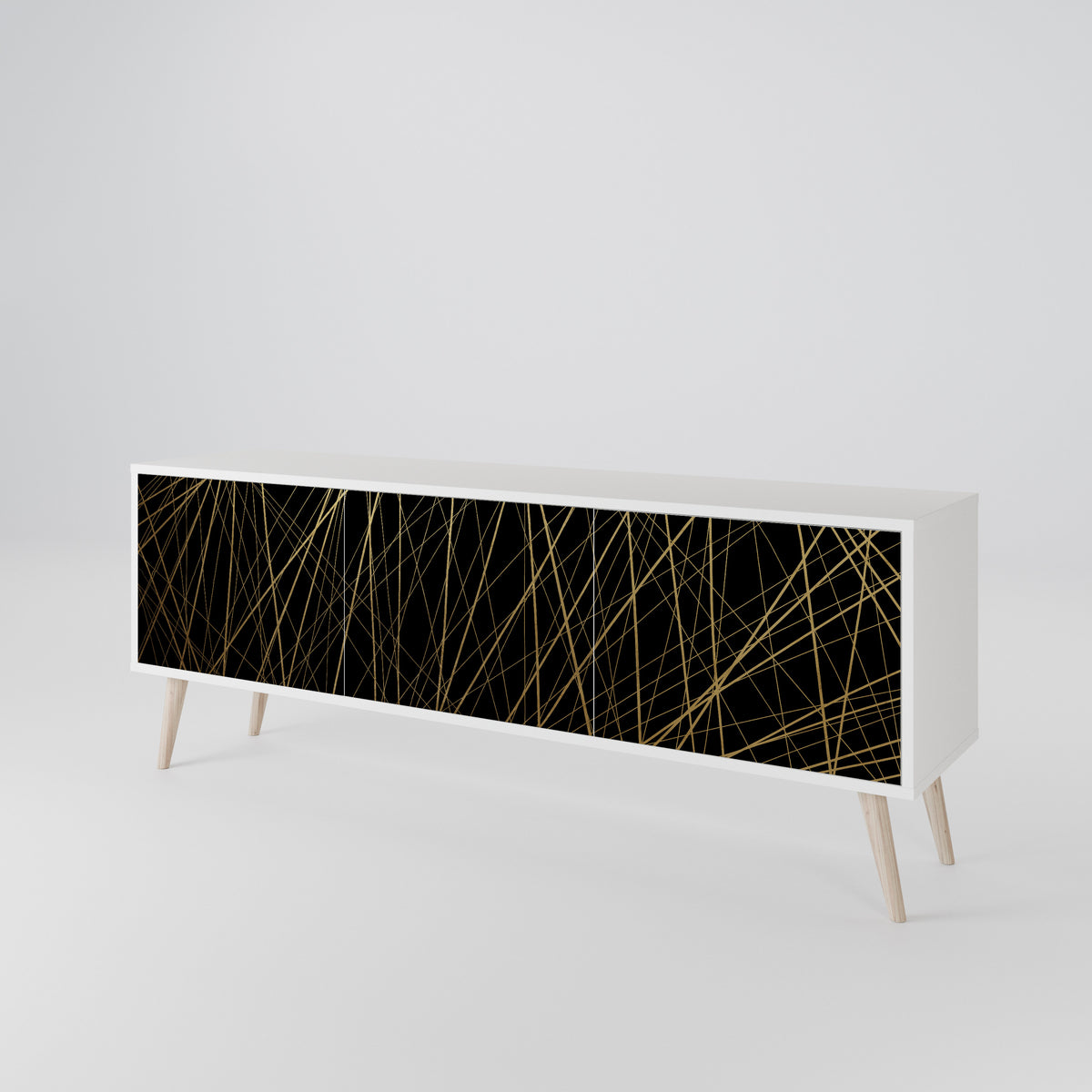 BRIGHT MESH TV-bänk med 3 dörrar