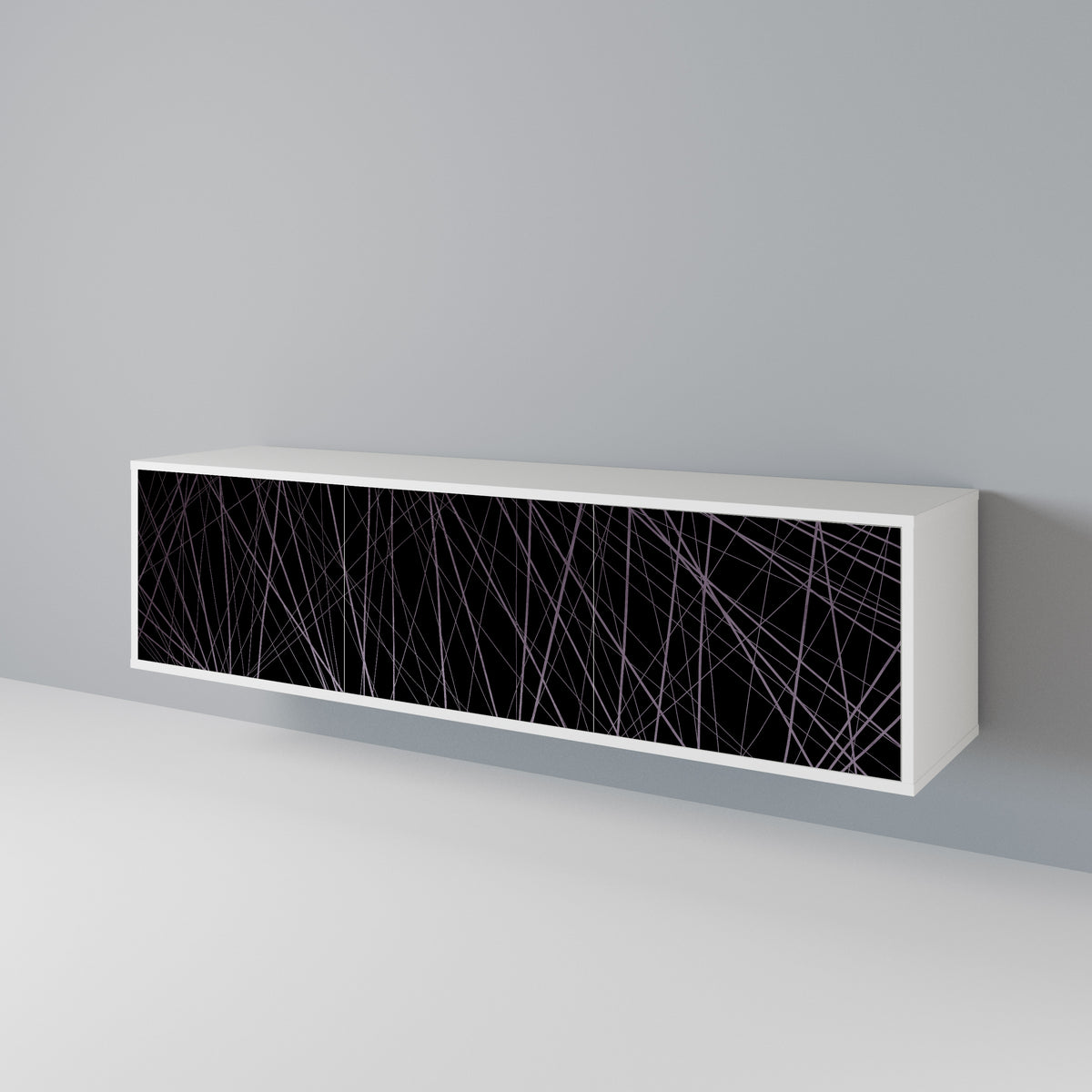 SHIMMER SPIDERGRAM TV-bänk med 3 dörrar