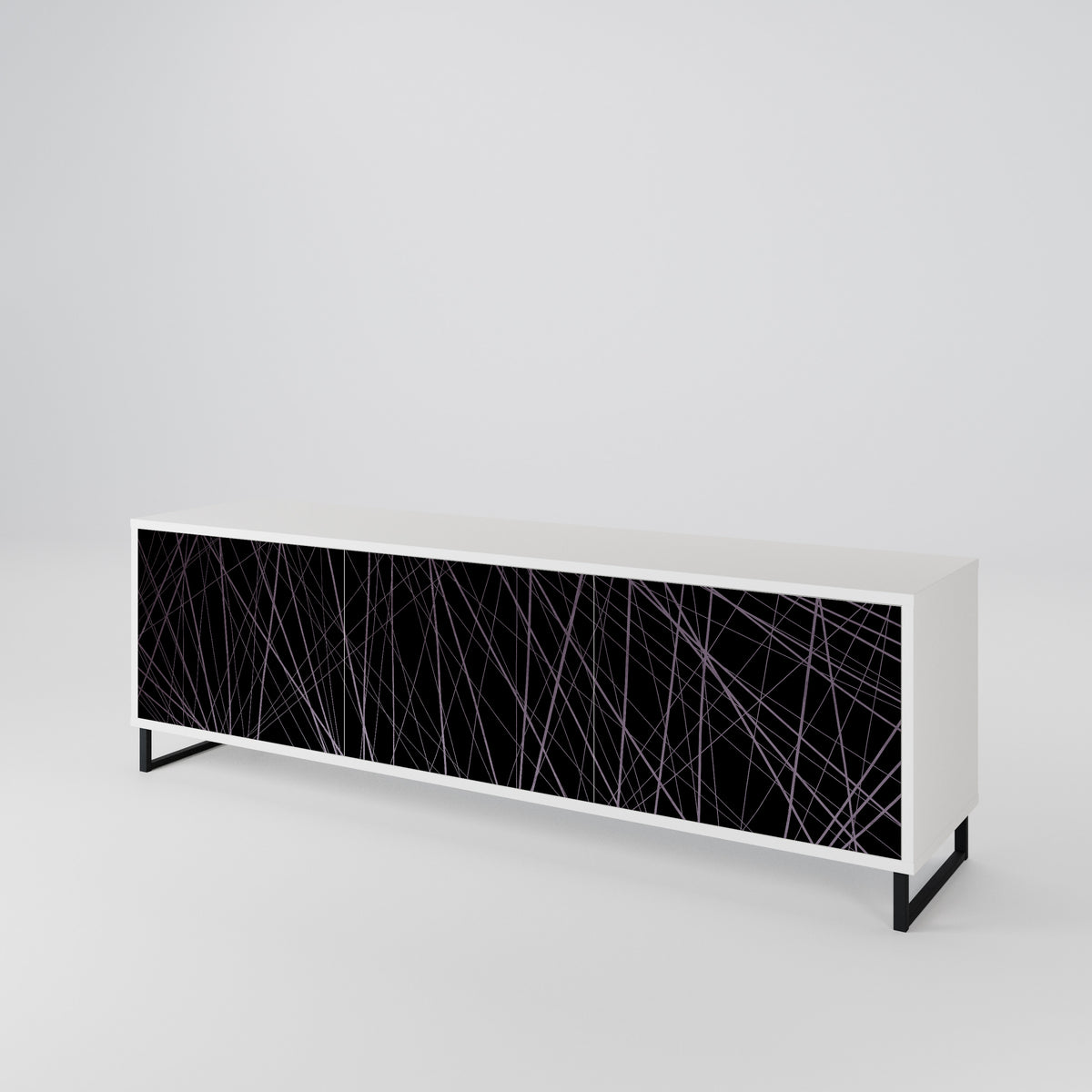 SHIMMER SPIDERGRAM TV-bänk med 3 dörrar
