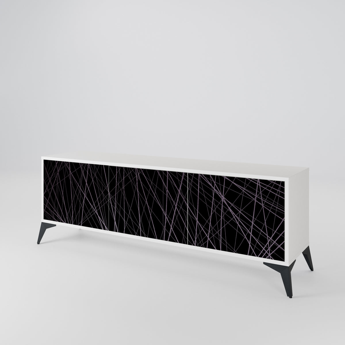 SHIMMER SPIDERGRAM TV-bänk med 3 dörrar