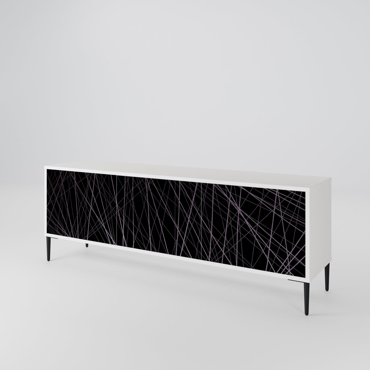 SHIMMER SPIDERGRAM TV-bänk med 3 dörrar