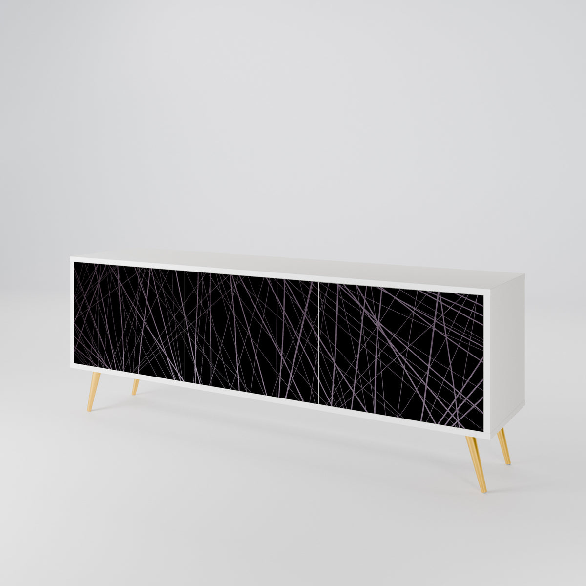 SHIMMER SPIDERGRAM TV-bänk med 3 dörrar