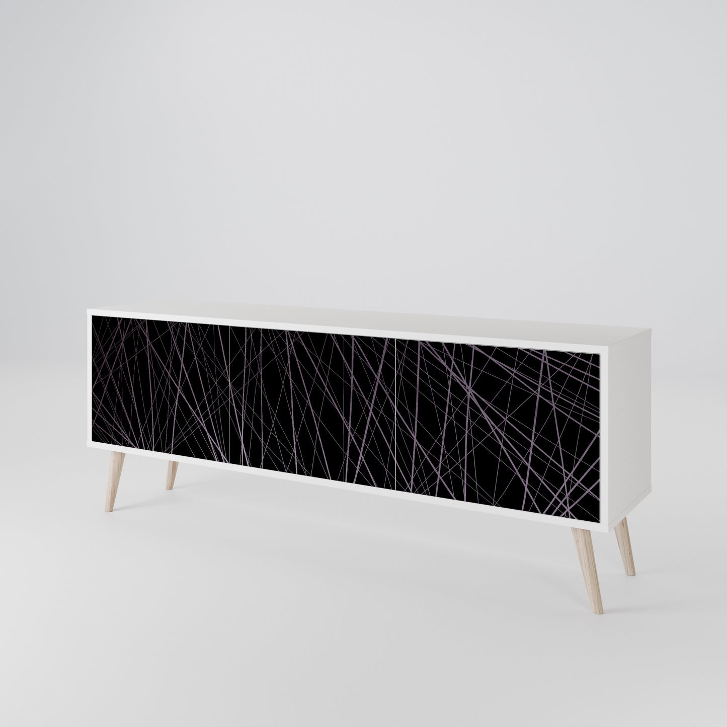 SHIMMER SPIDERGRAM TV-bänk med 3 dörrar