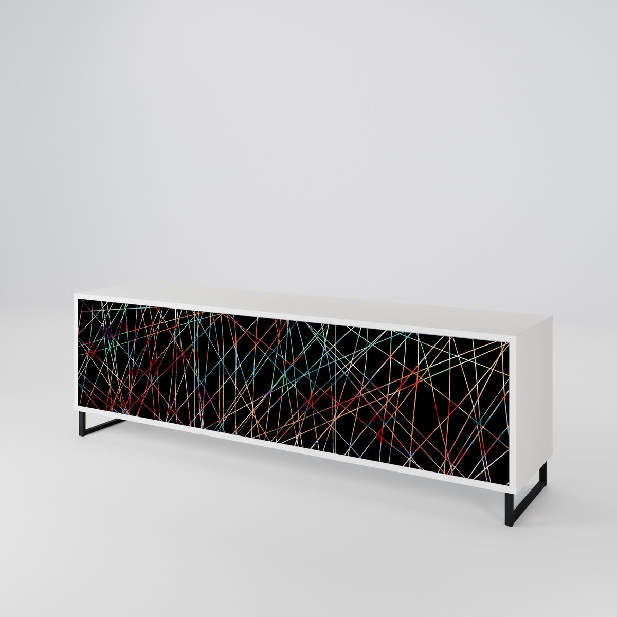 LUMINOUS SNARE TV-bänk med 3 dörrar