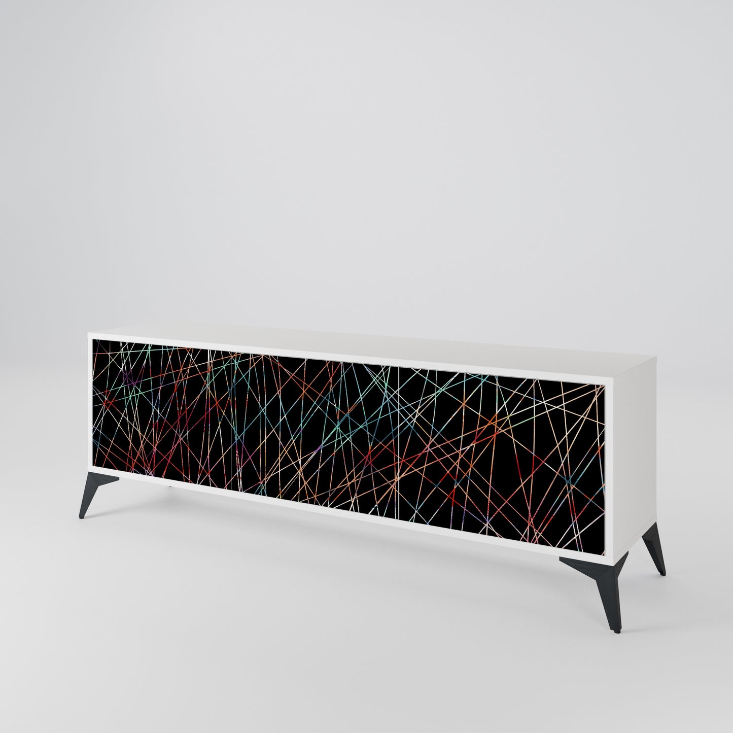 LUMINOUS SNARE TV-bänk med 3 dörrar