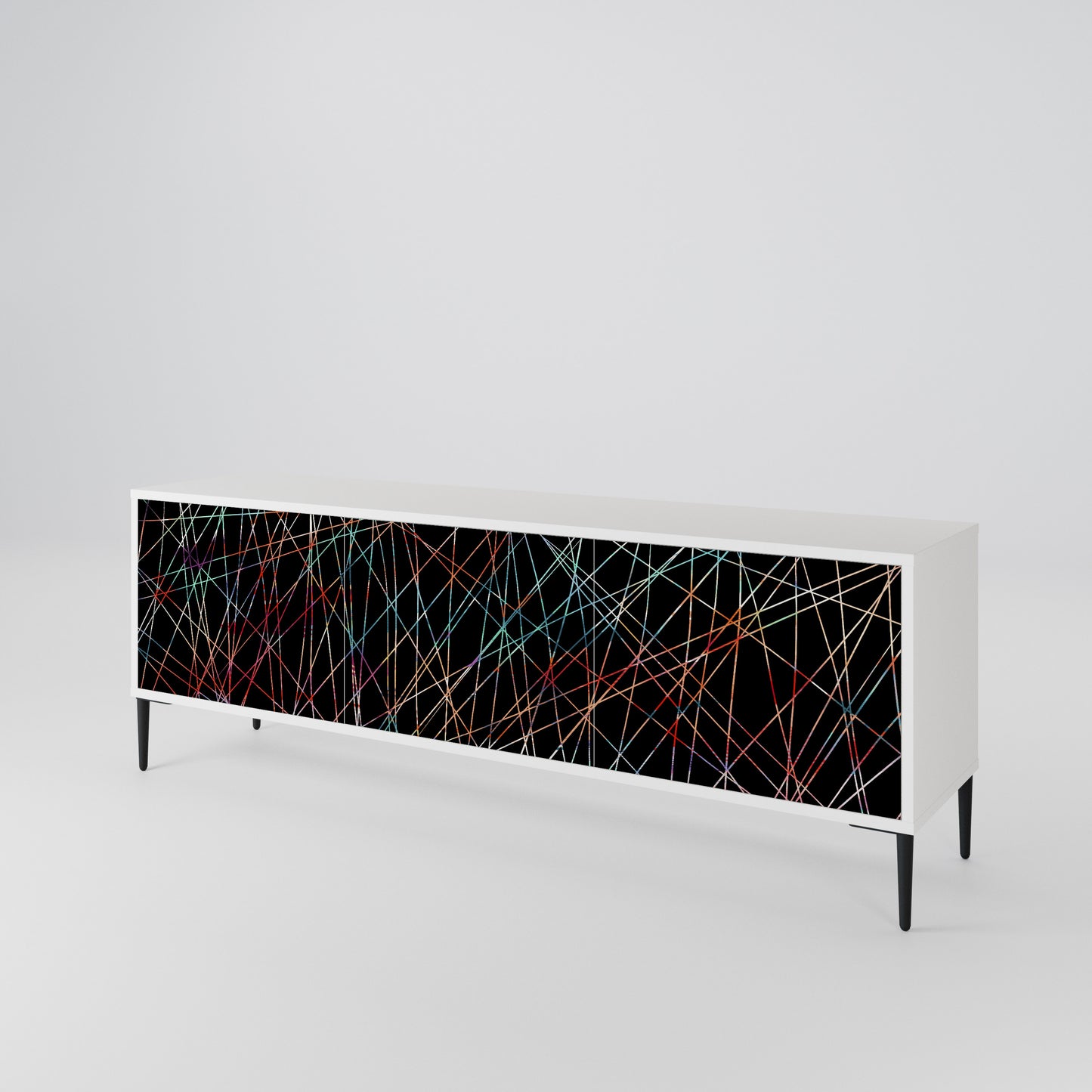 LUMINOUS SNARE TV-bänk med 3 dörrar