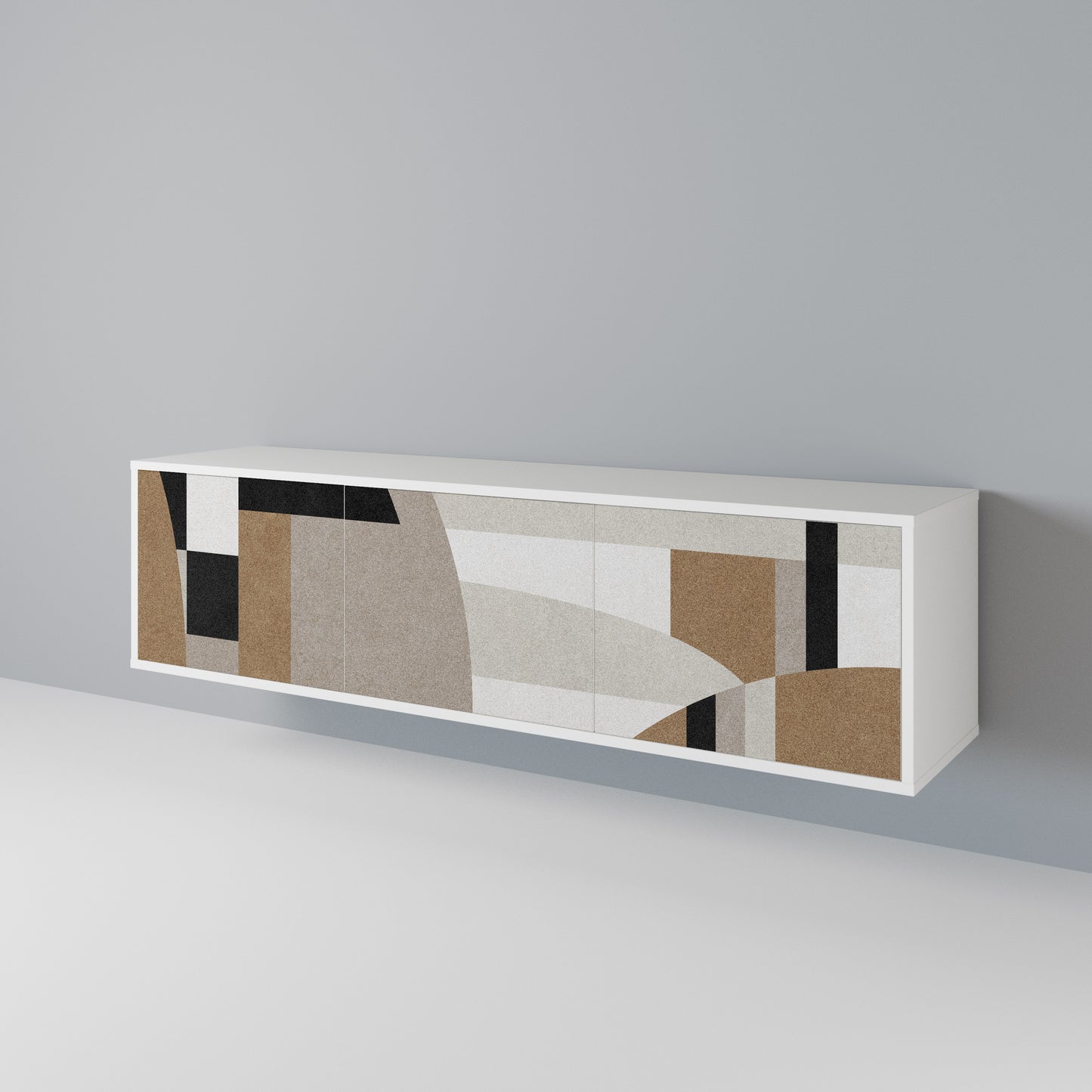 DELICATE MEMENTO TV-bänk med 3 dörrar