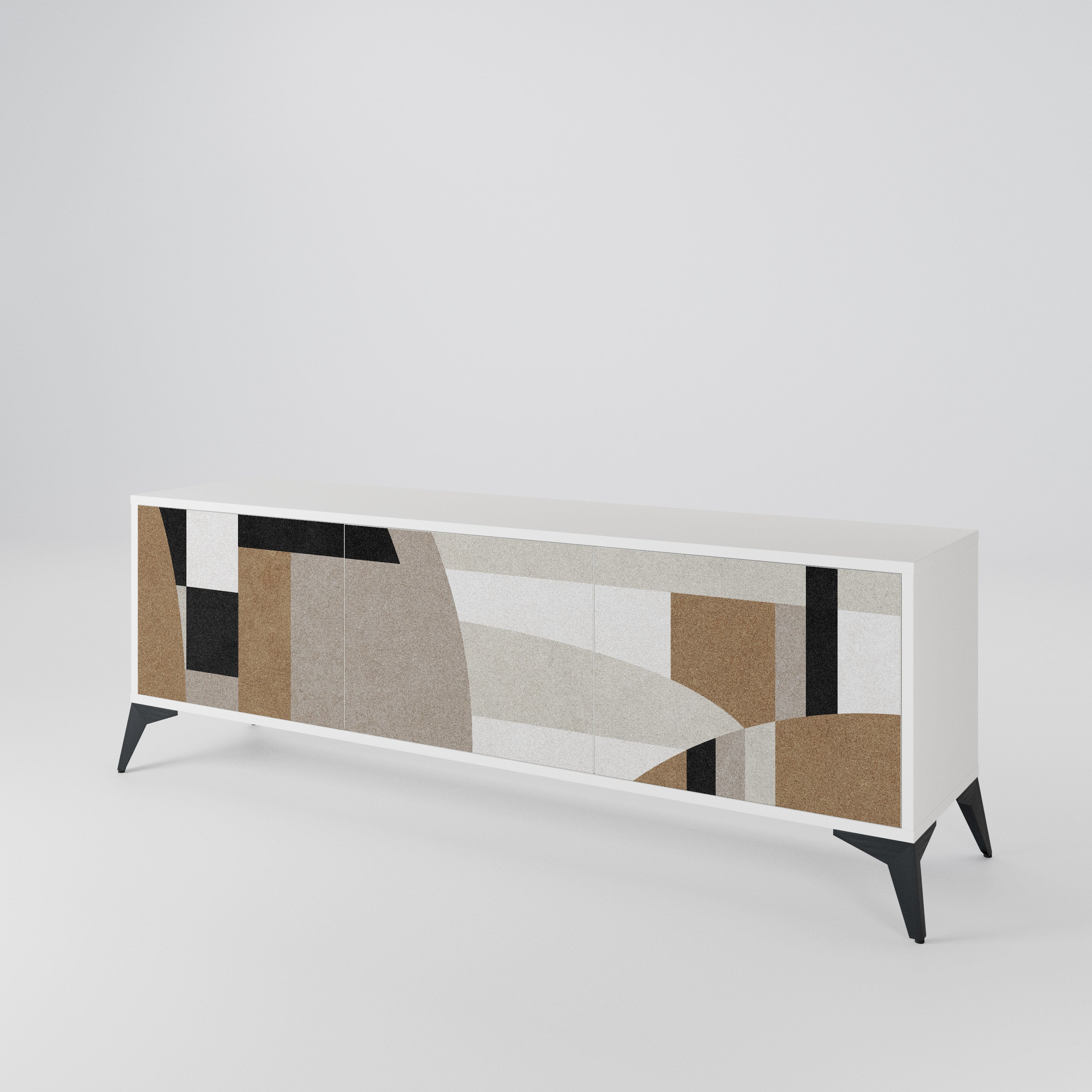 DELICATE MEMENTO 3-Door TV Cabinet