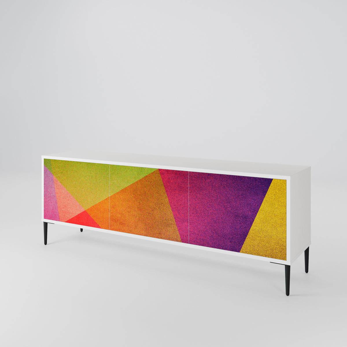 VIVID GEOMETRY TV-bänk med 3 dörrar