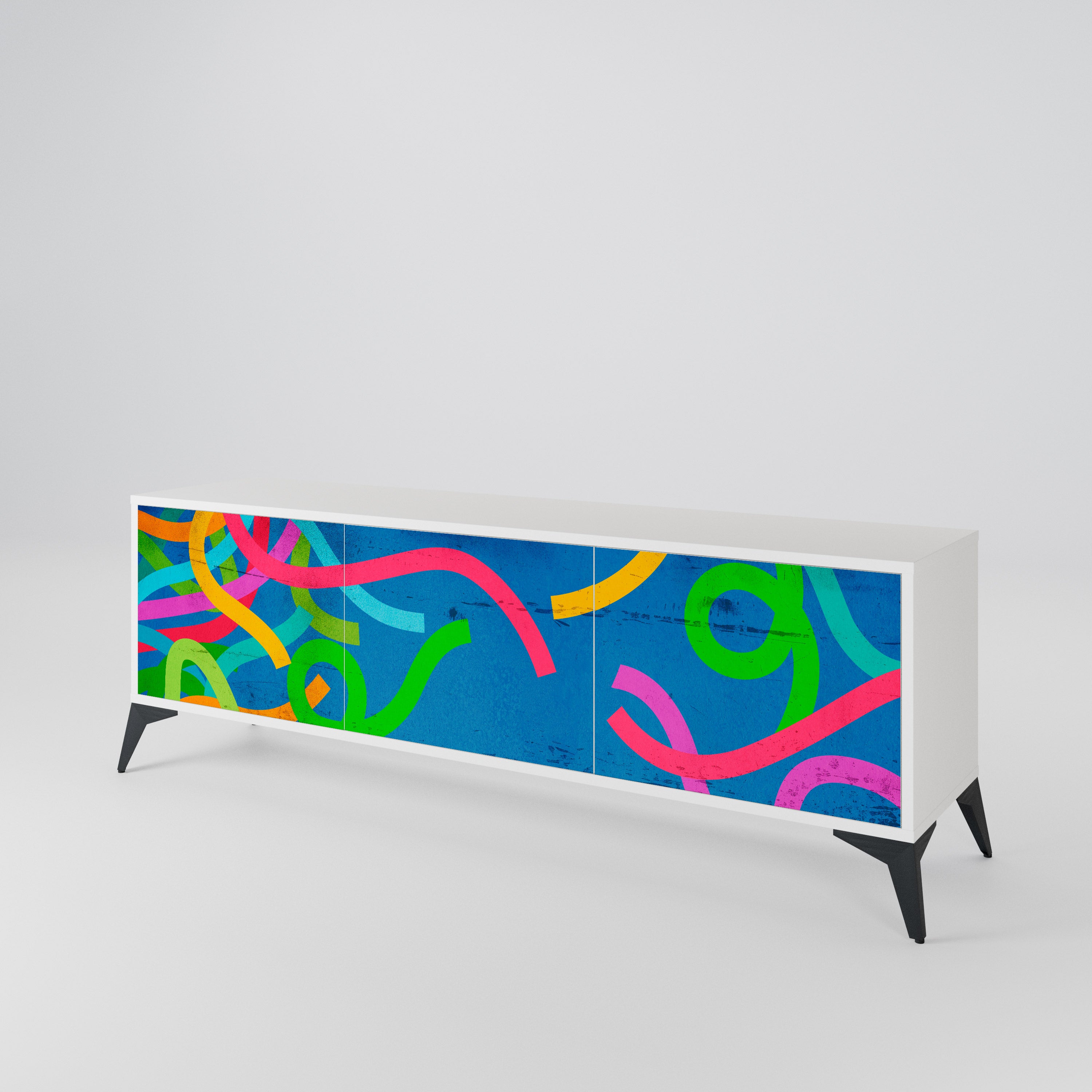 STREAMER TANGLE 3-Door TV Cabinet