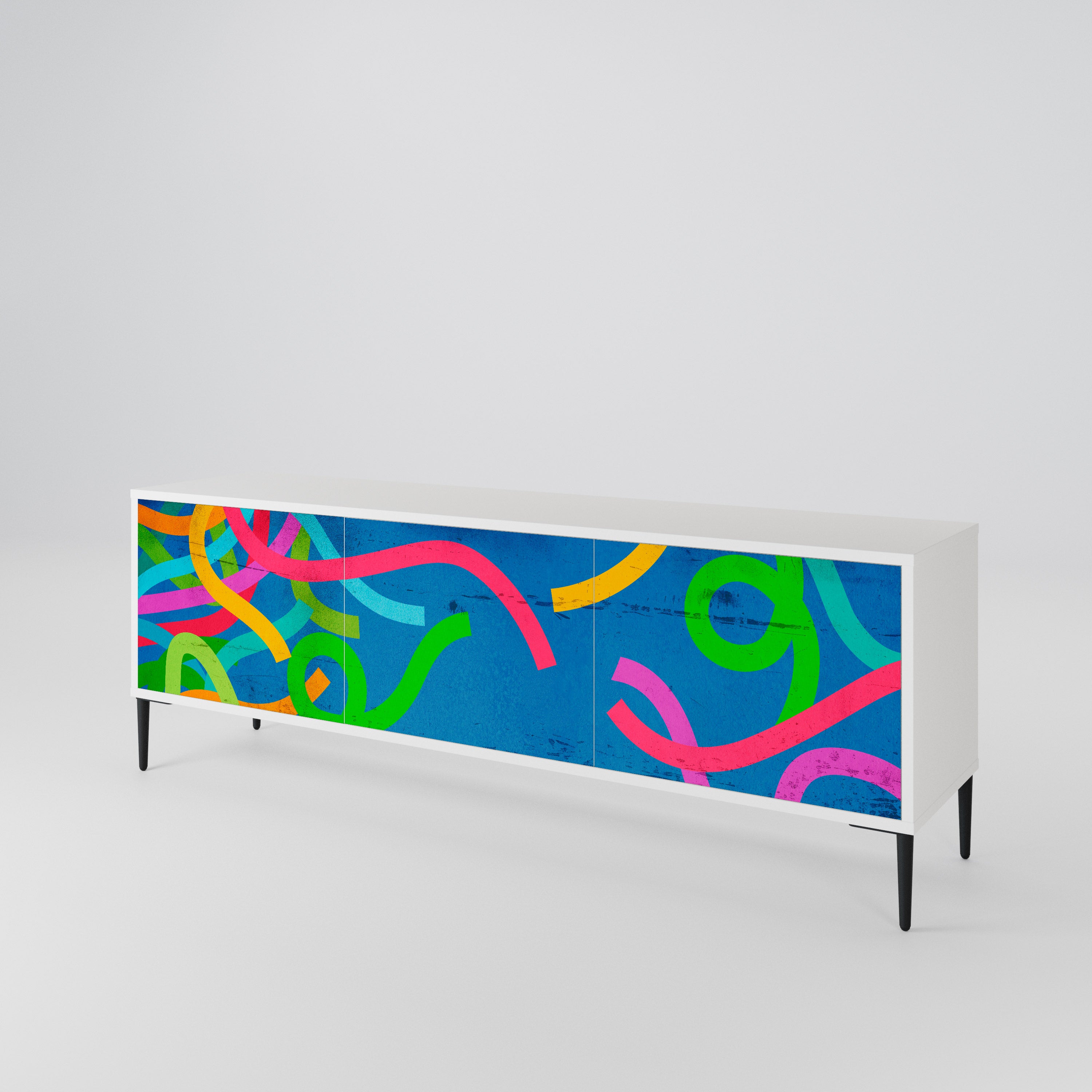 STREAMER TANGLE 3-Door TV Cabinet