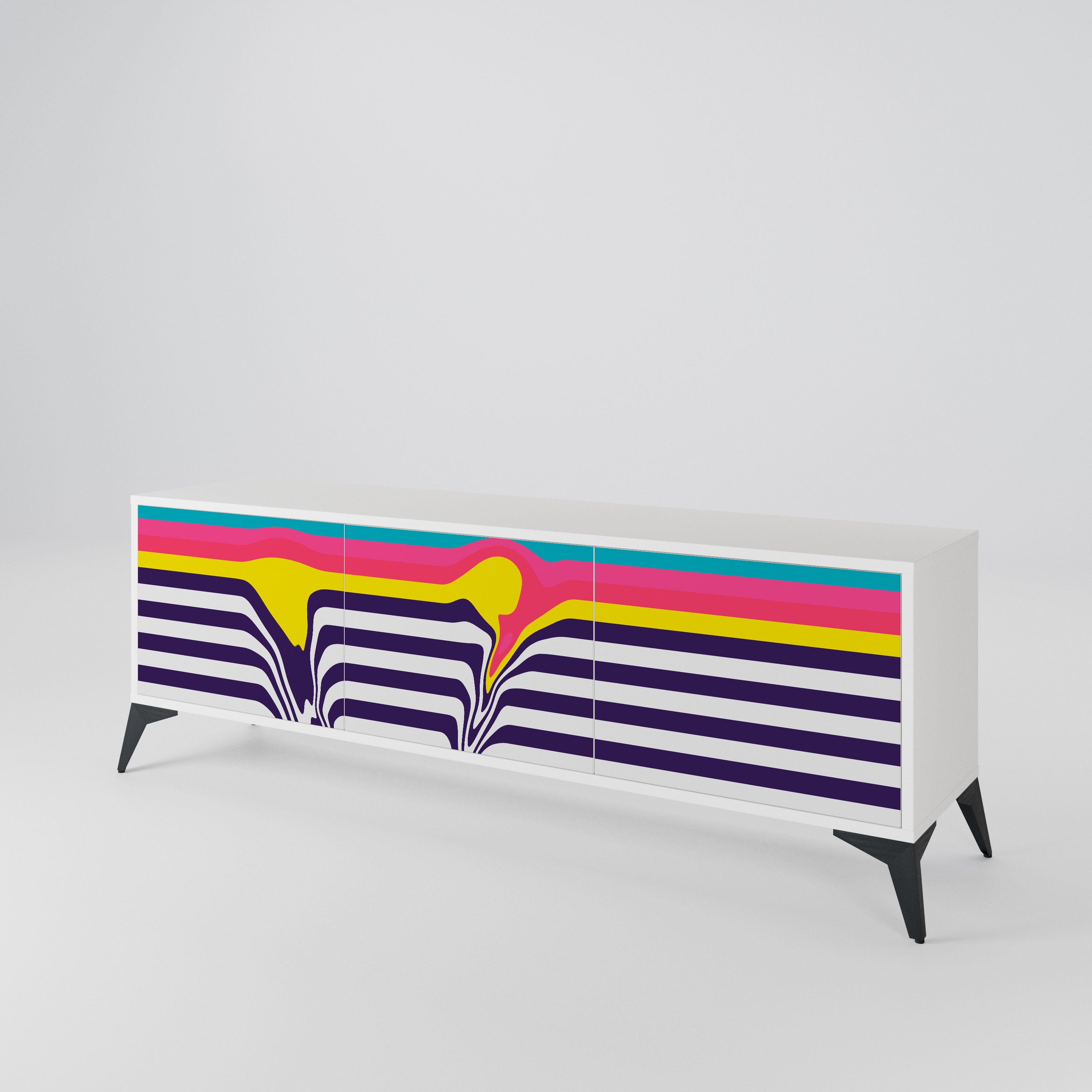 TONE COLLAPSE 3-Door TV Cabinet