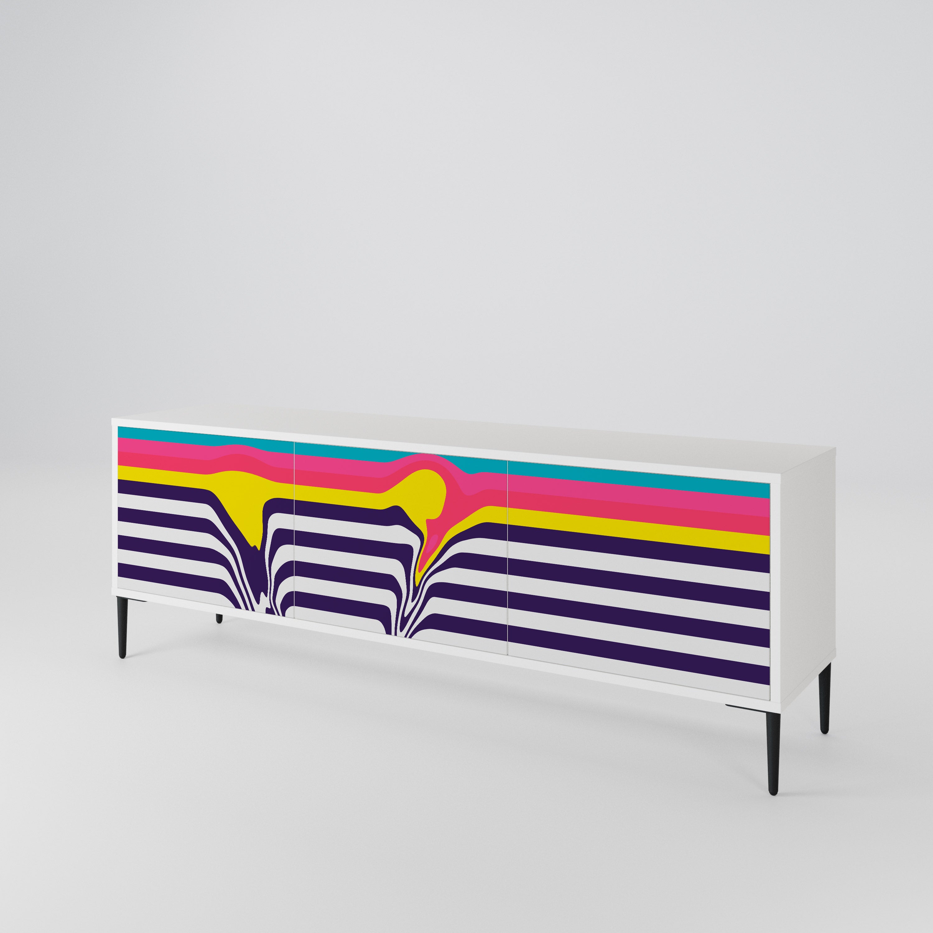 TONE COLLAPSE 3-Door TV Cabinet