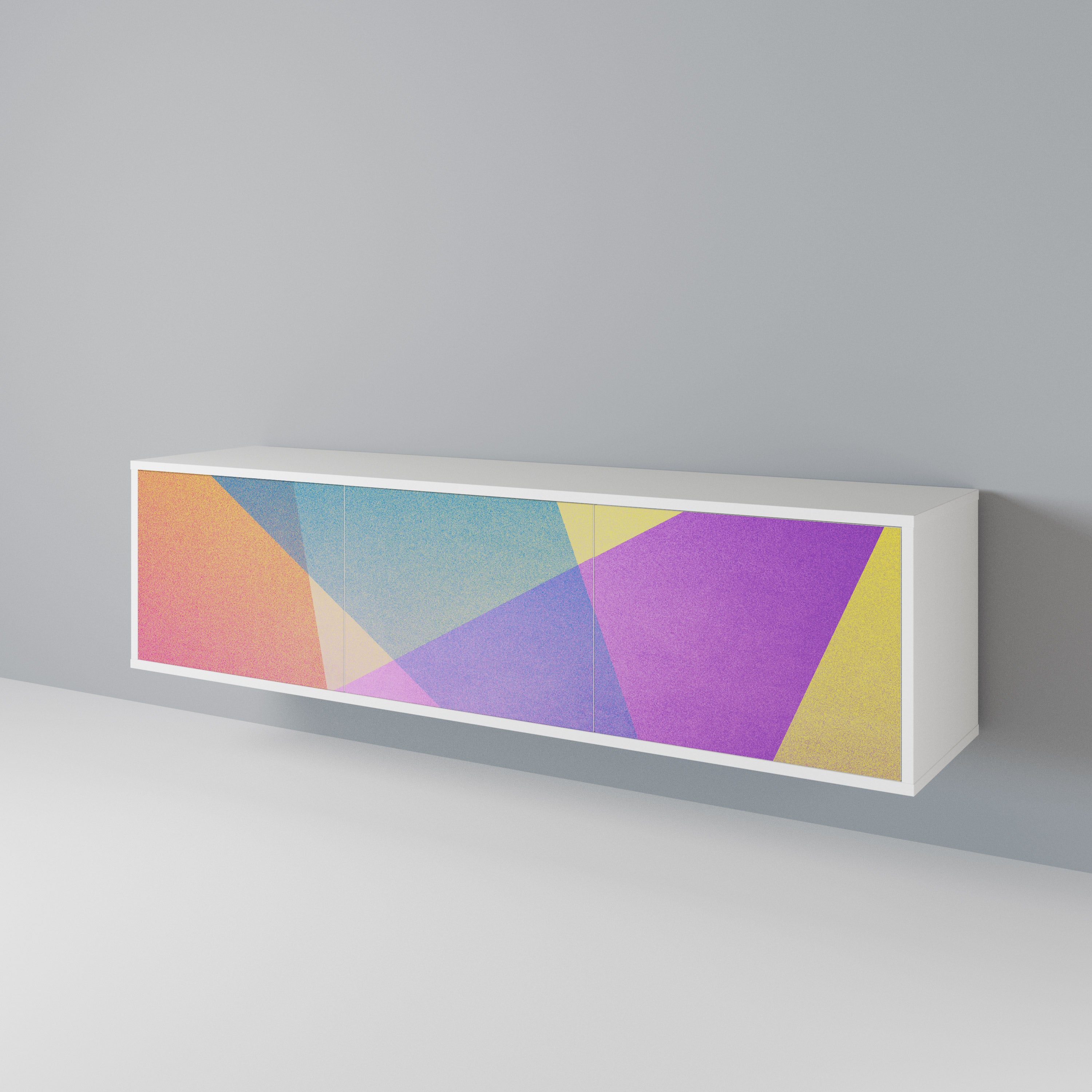 BRIGHT GEOMETRY 3-Door TV Cabinet