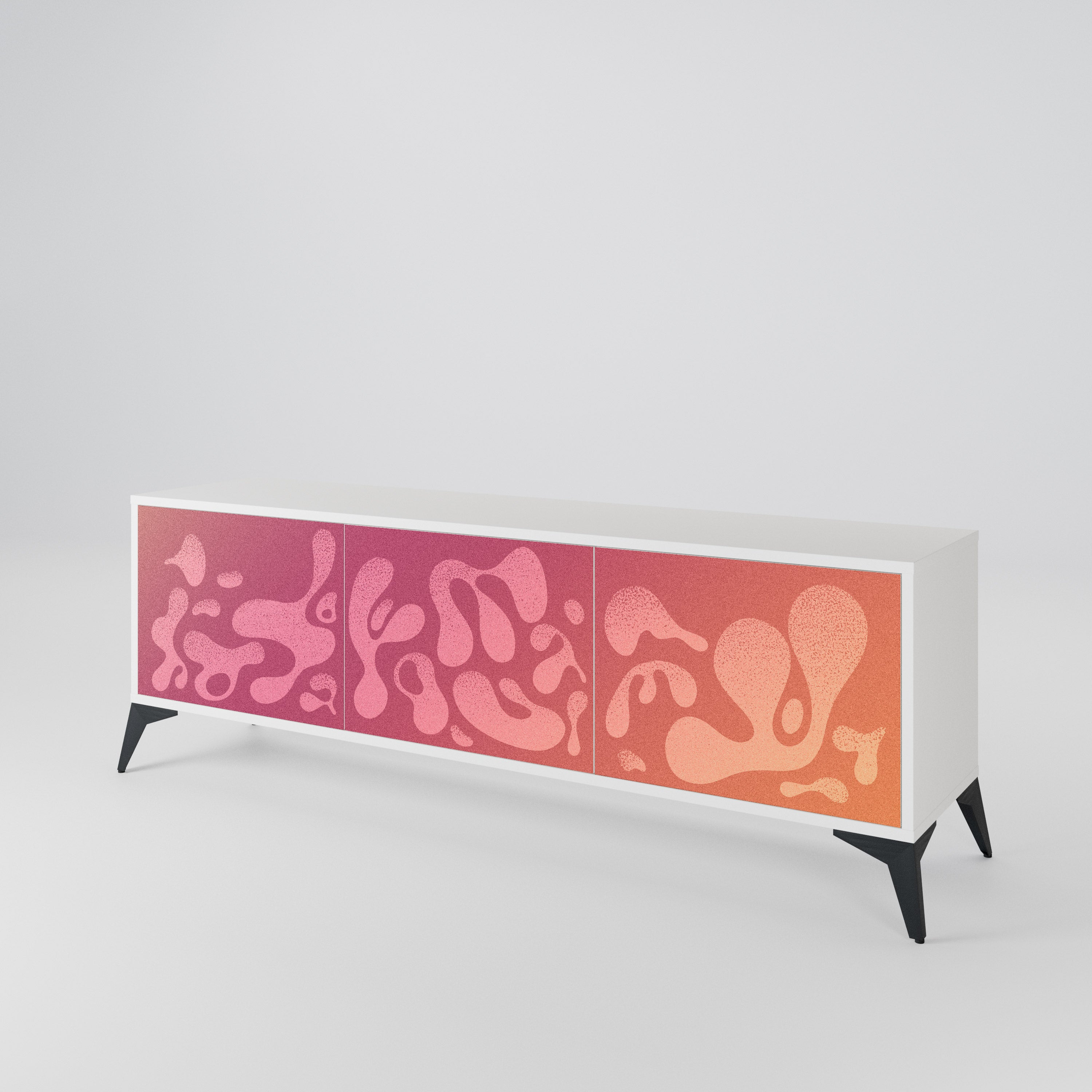 IRREGULAR PINK 3-Door TV Cabinet