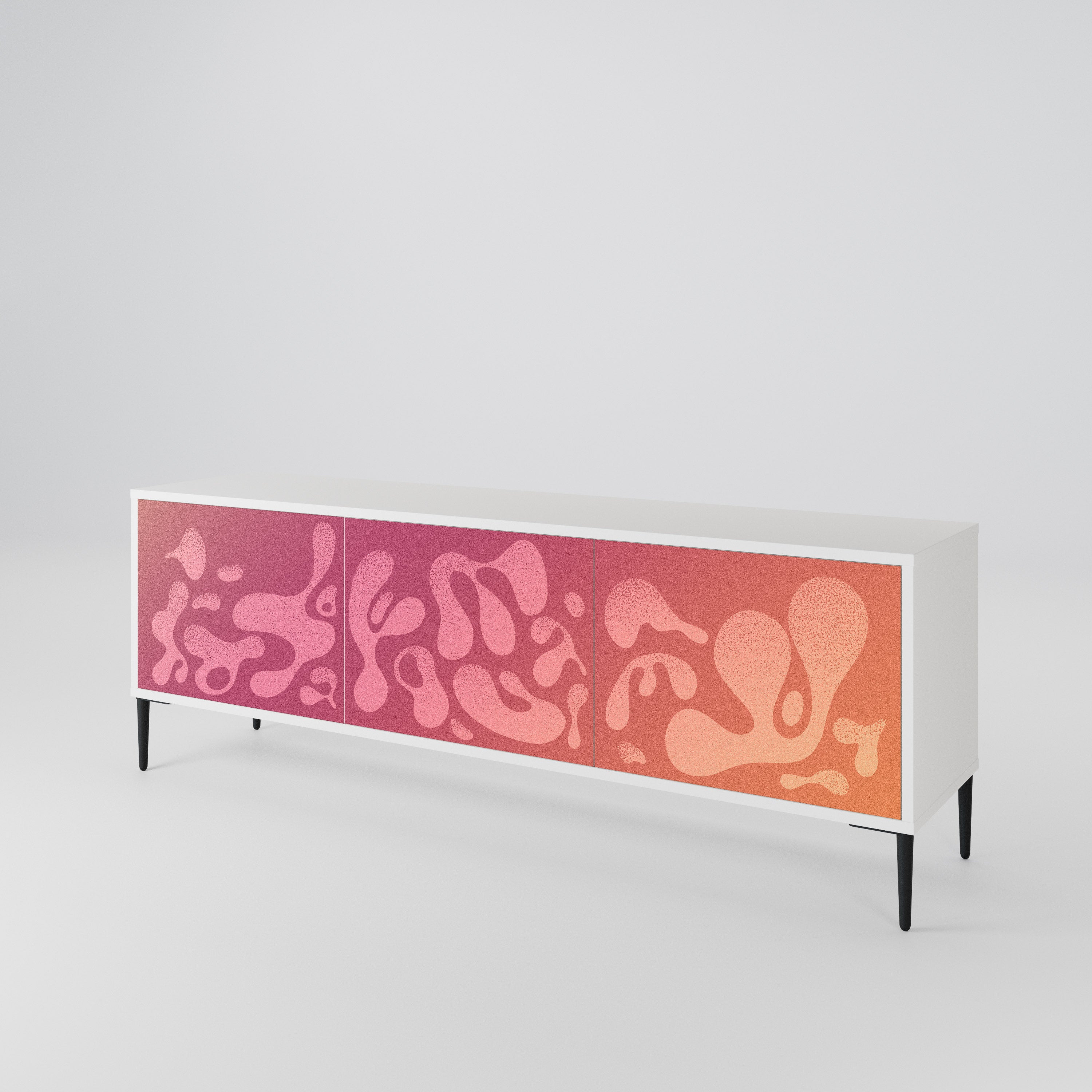 IRREGULAR PINK 3-Door TV Cabinet