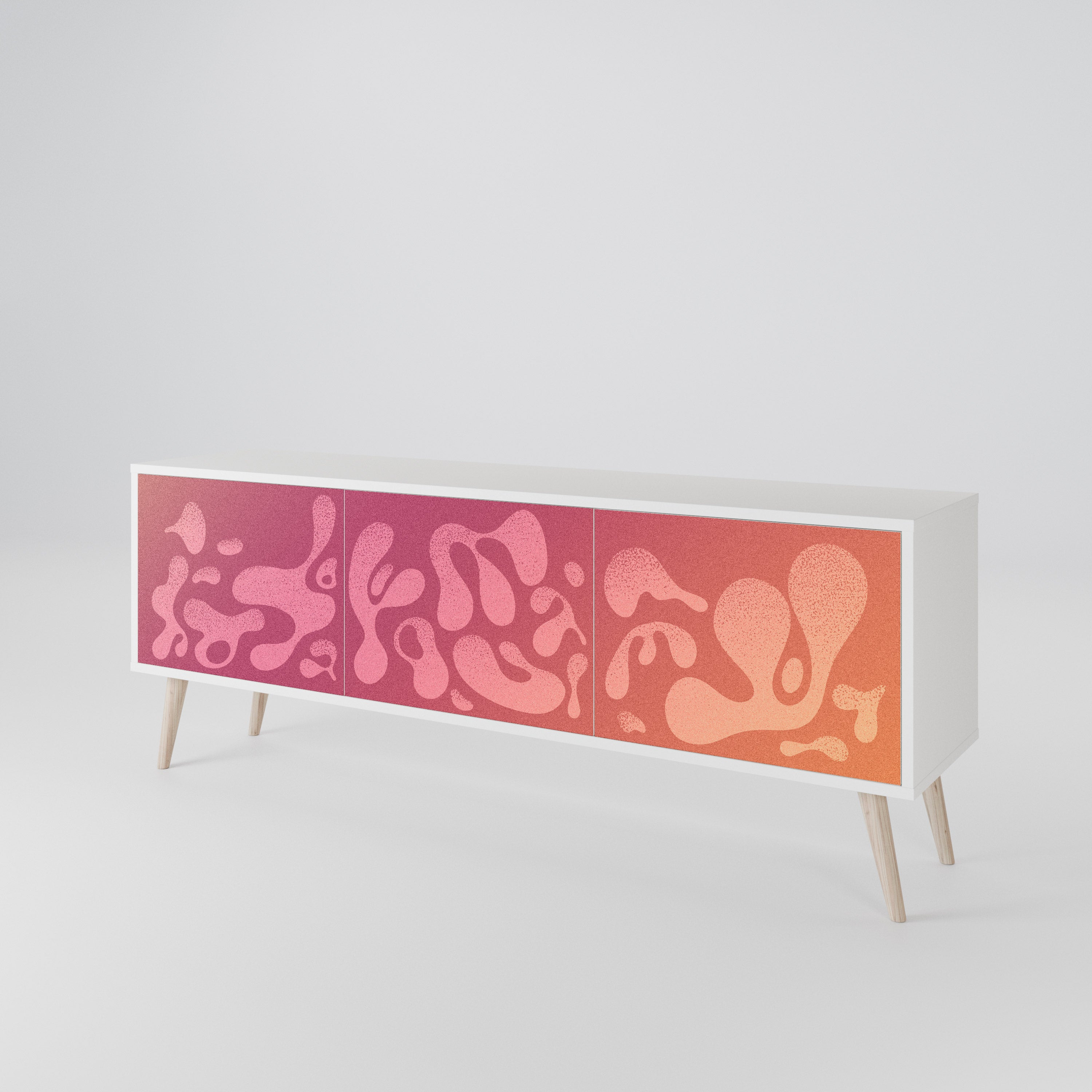 IRREGULAR PINK 3-Door TV Cabinet