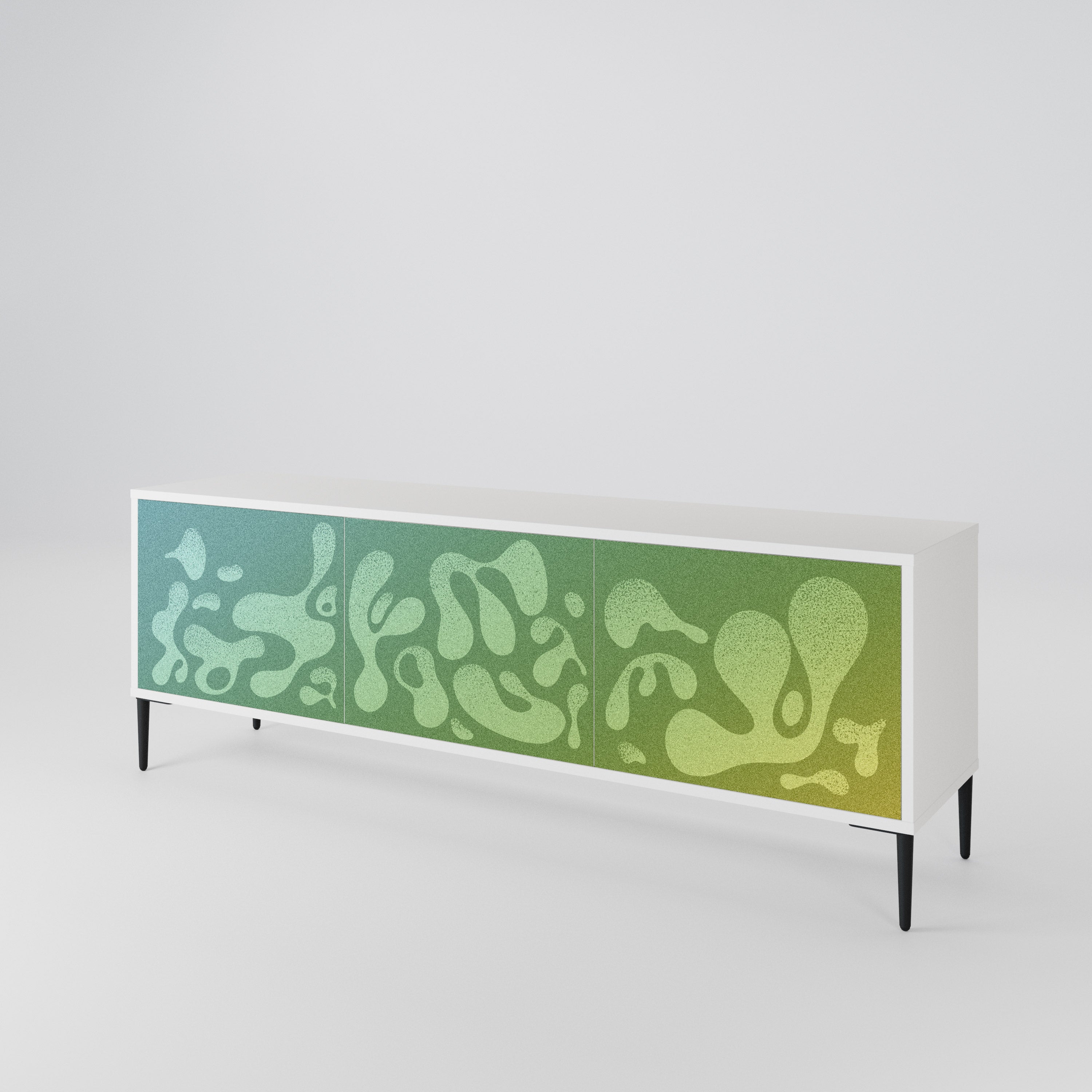 IRREGULAR BLUE 3-Door TV Cabinet