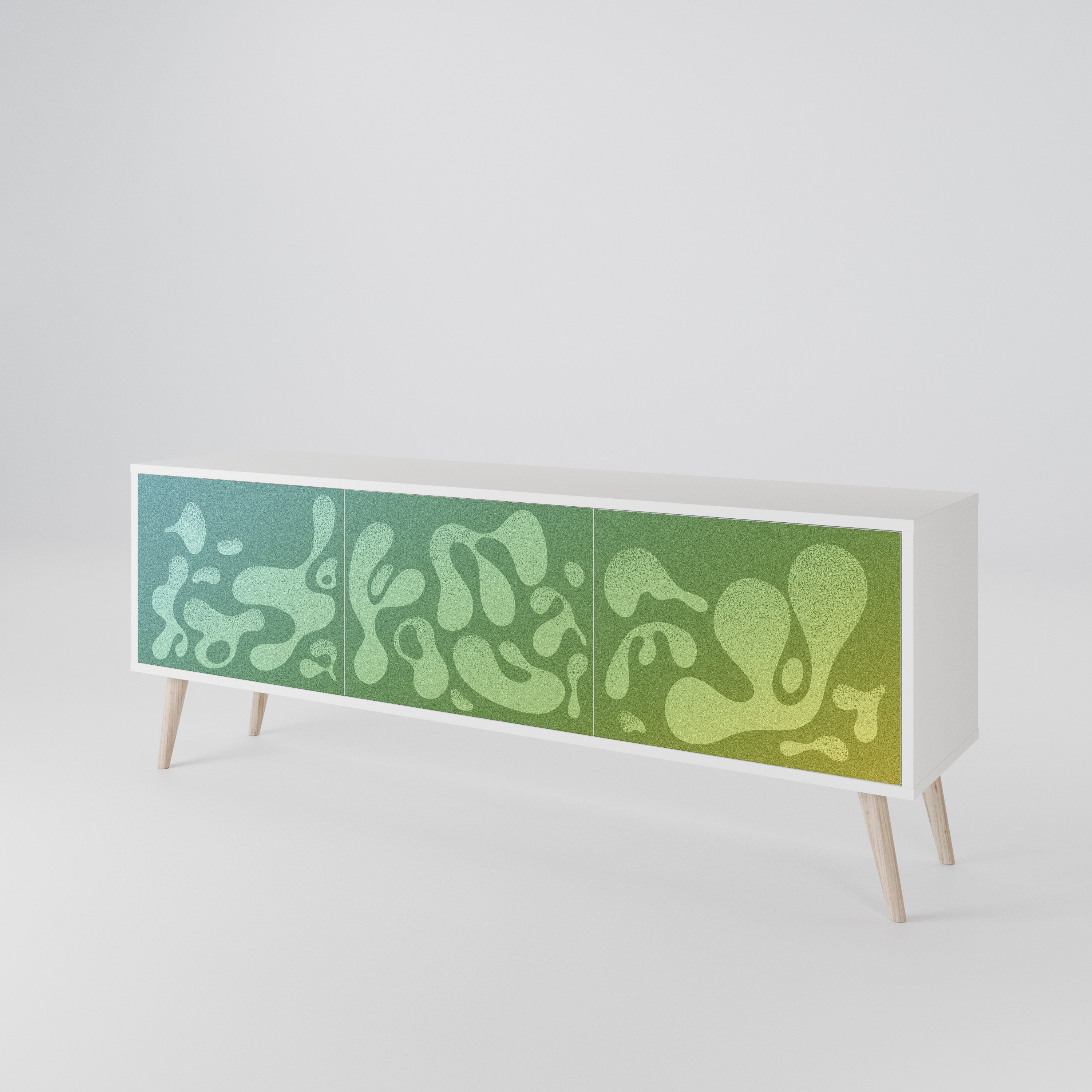 IRREGULAR BLUE 3-Door TV Cabinet