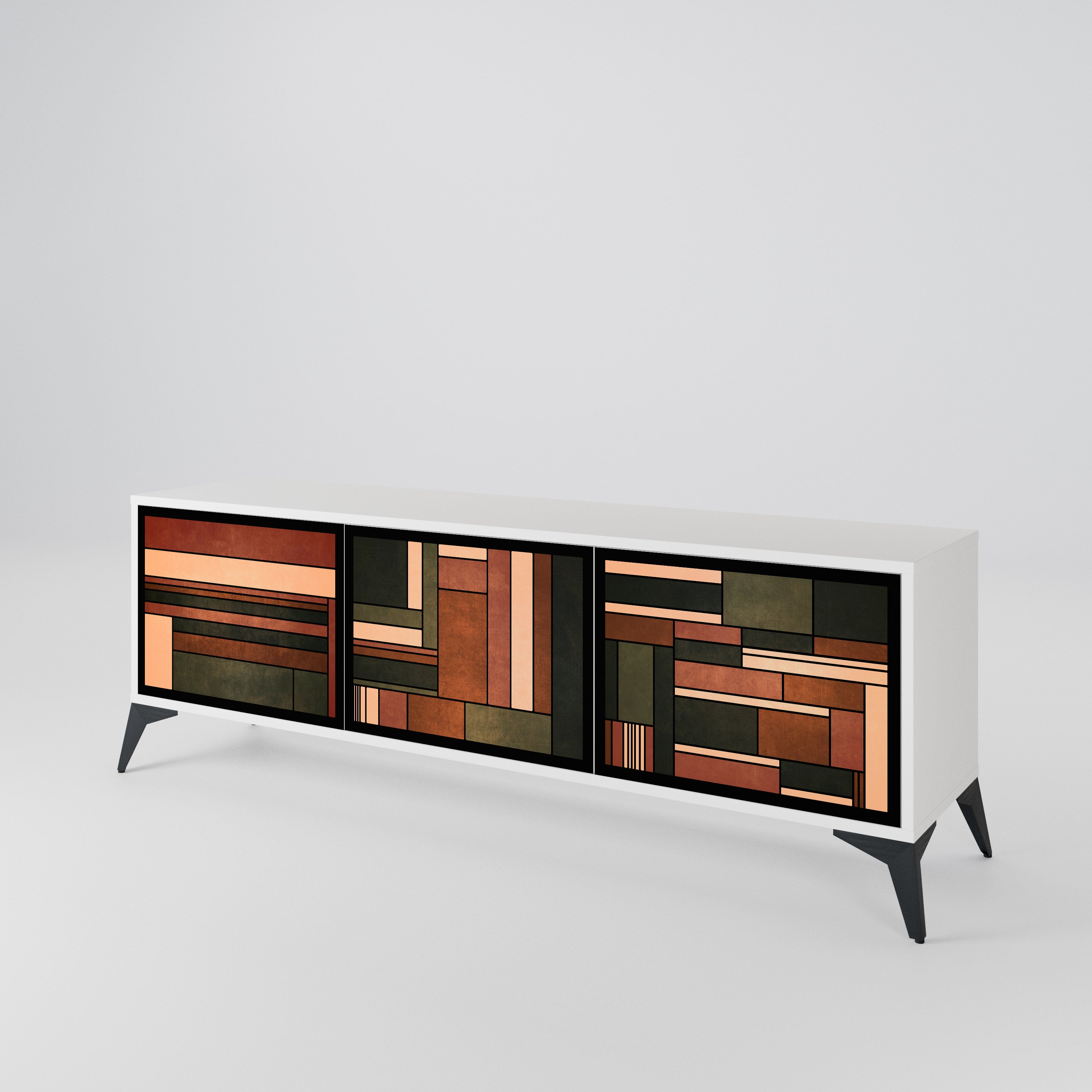 FIGURES OF NATURE 3-Door TV Cabinet