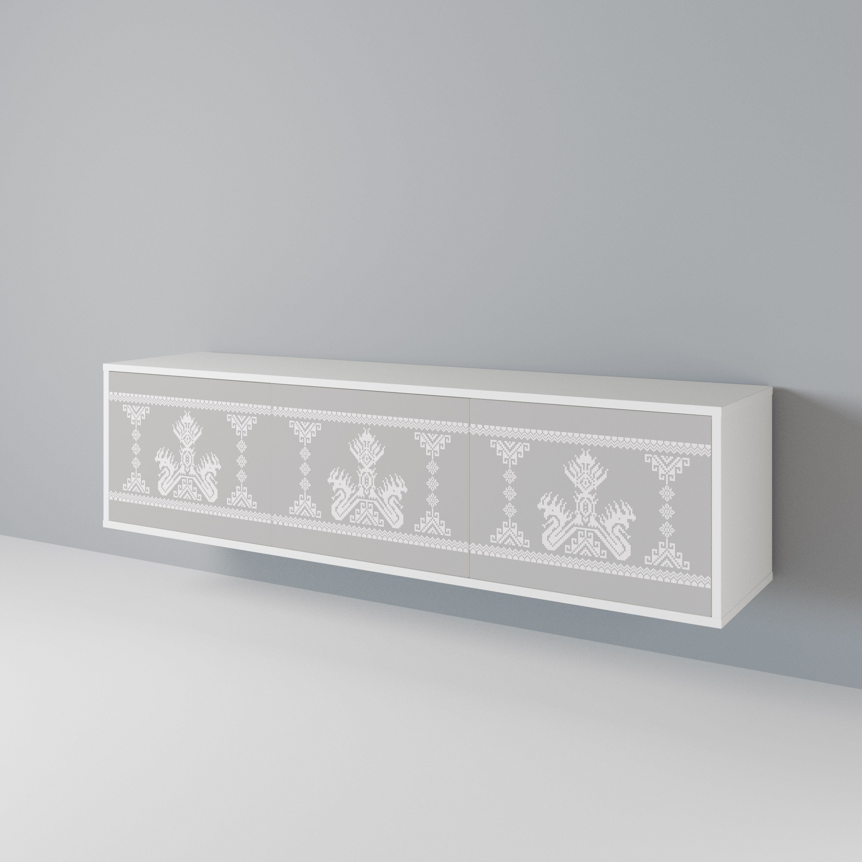 THAI GRAY 3-Door TV Cabinet