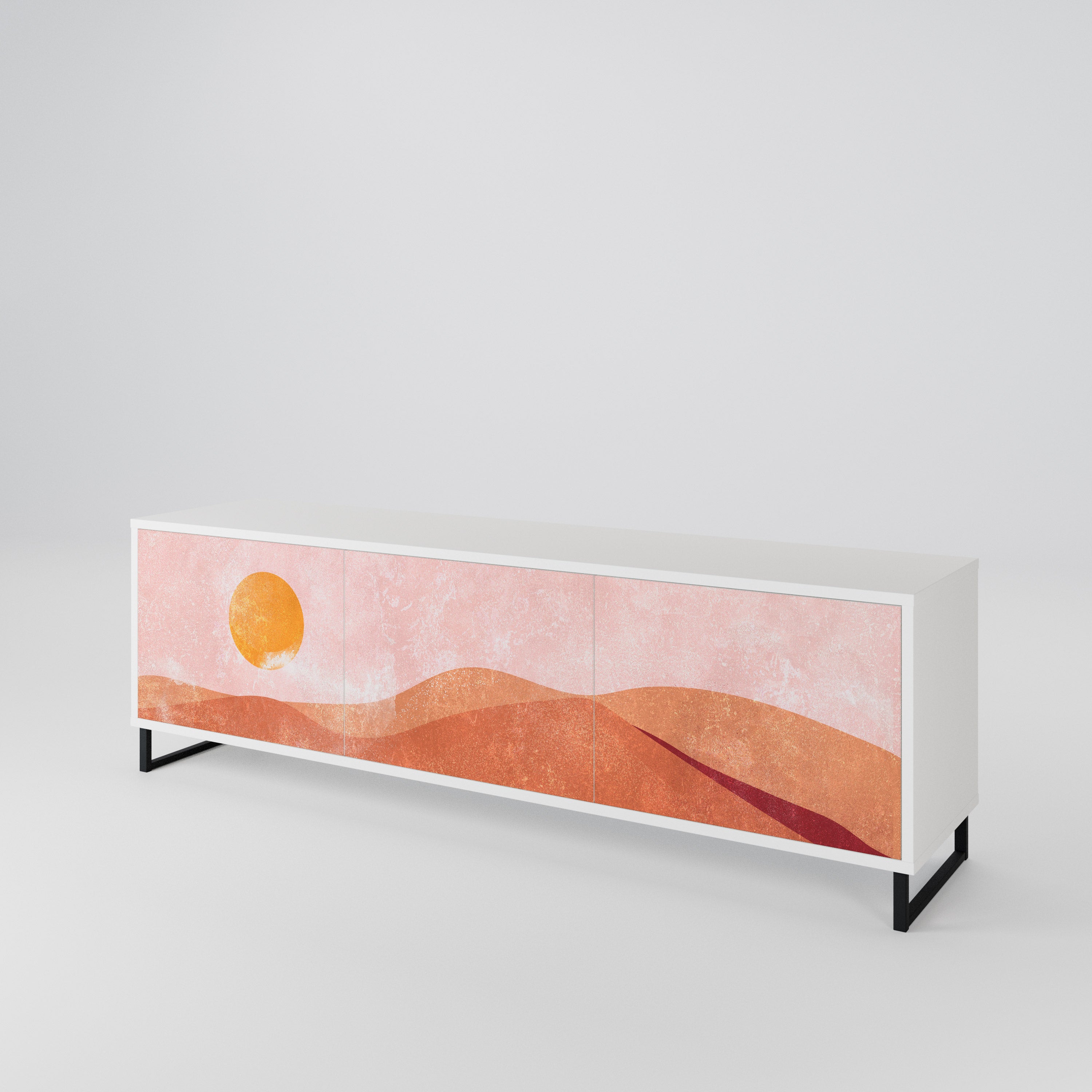 LUMINOUS SUNLIGHT TV-bänk med 3 dörrar