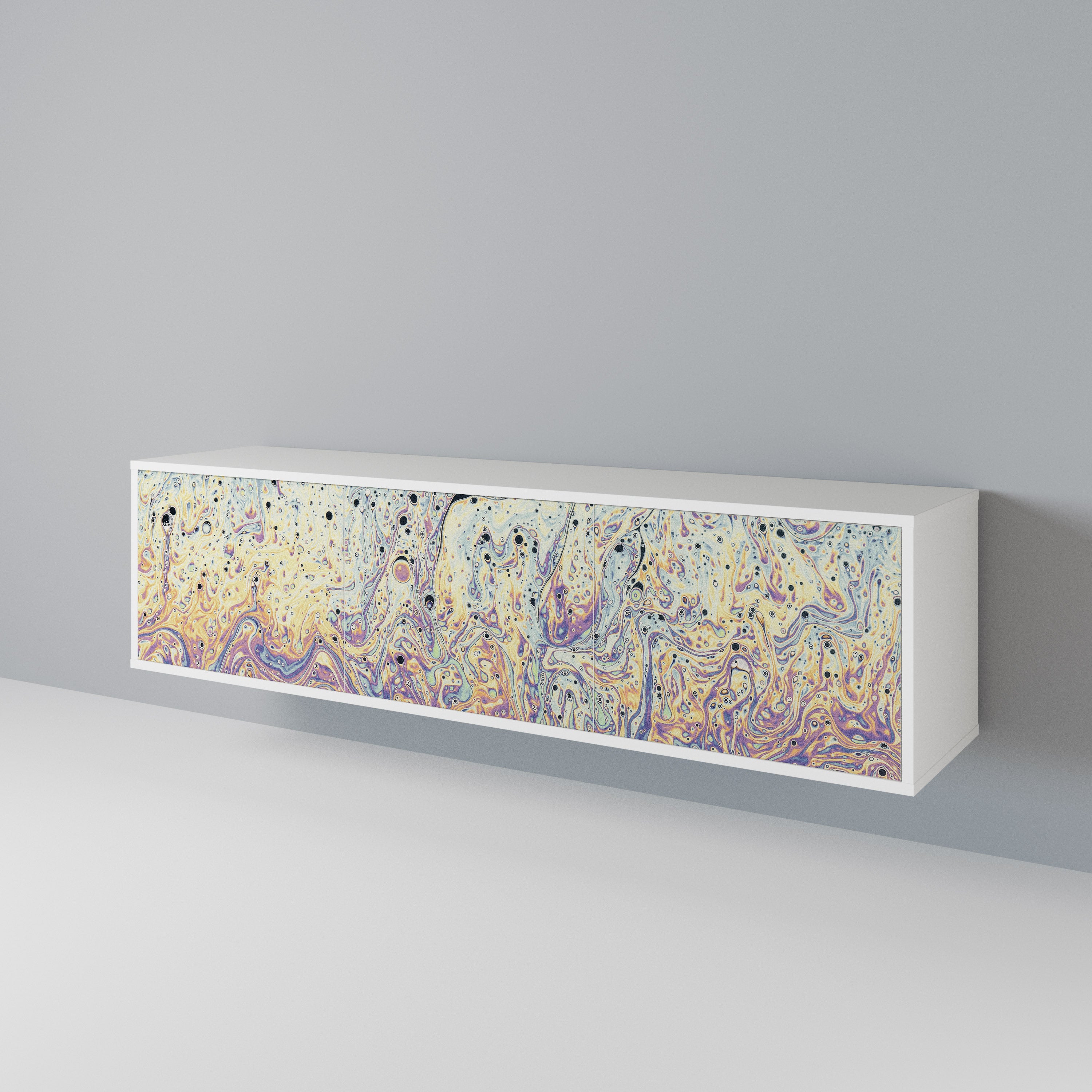 MOSAIC OF COLORS TV-bänk med 3 dörrar