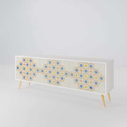 PATTERNED PRISM TV-bänk med 3 dörrar