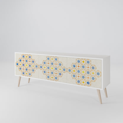 PATTERNED PRISM TV-bänk med 3 dörrar