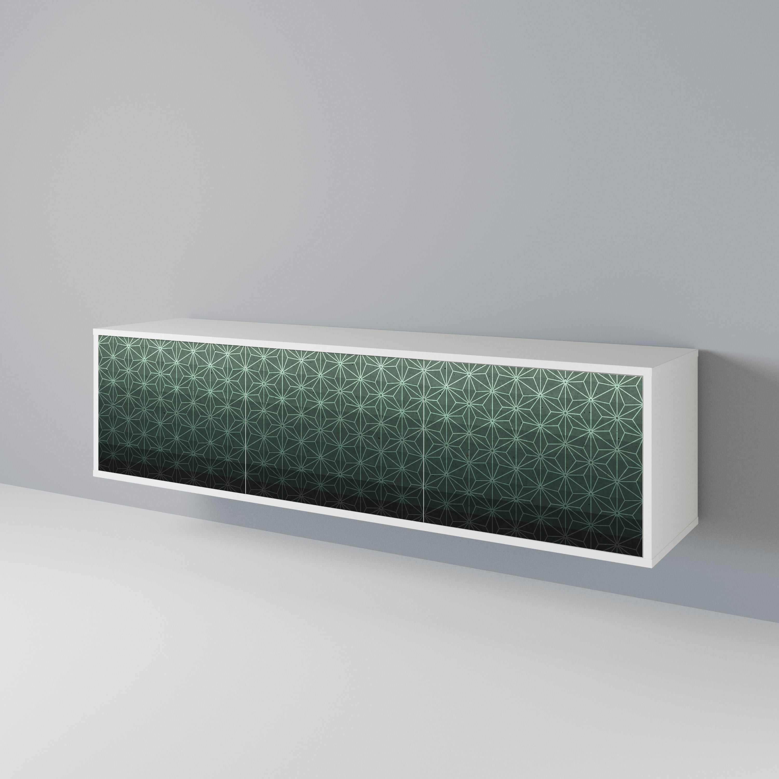 ORNAMENTAL GLIMMER TV-bänk med 3 dörrar