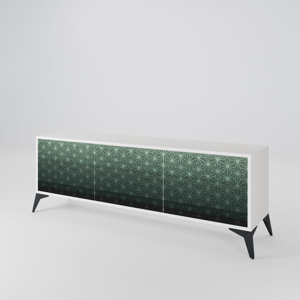 ORNAMENTAL GLIMMER TV-bänk med 3 dörrar