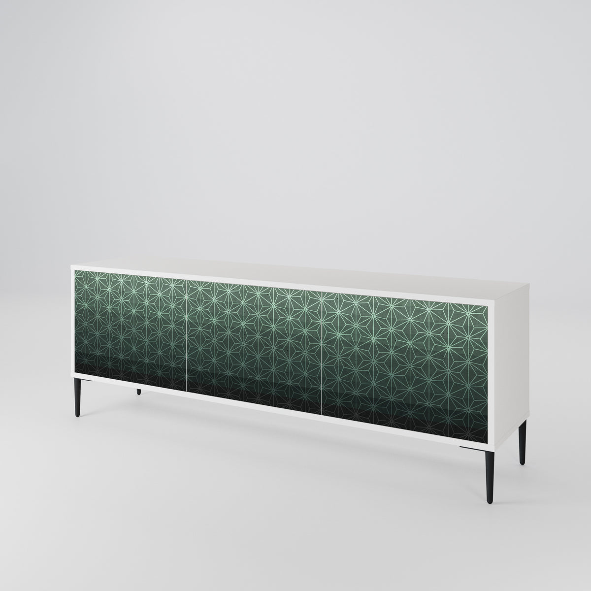 ORNAMENTAL GLIMMER TV-bänk med 3 dörrar