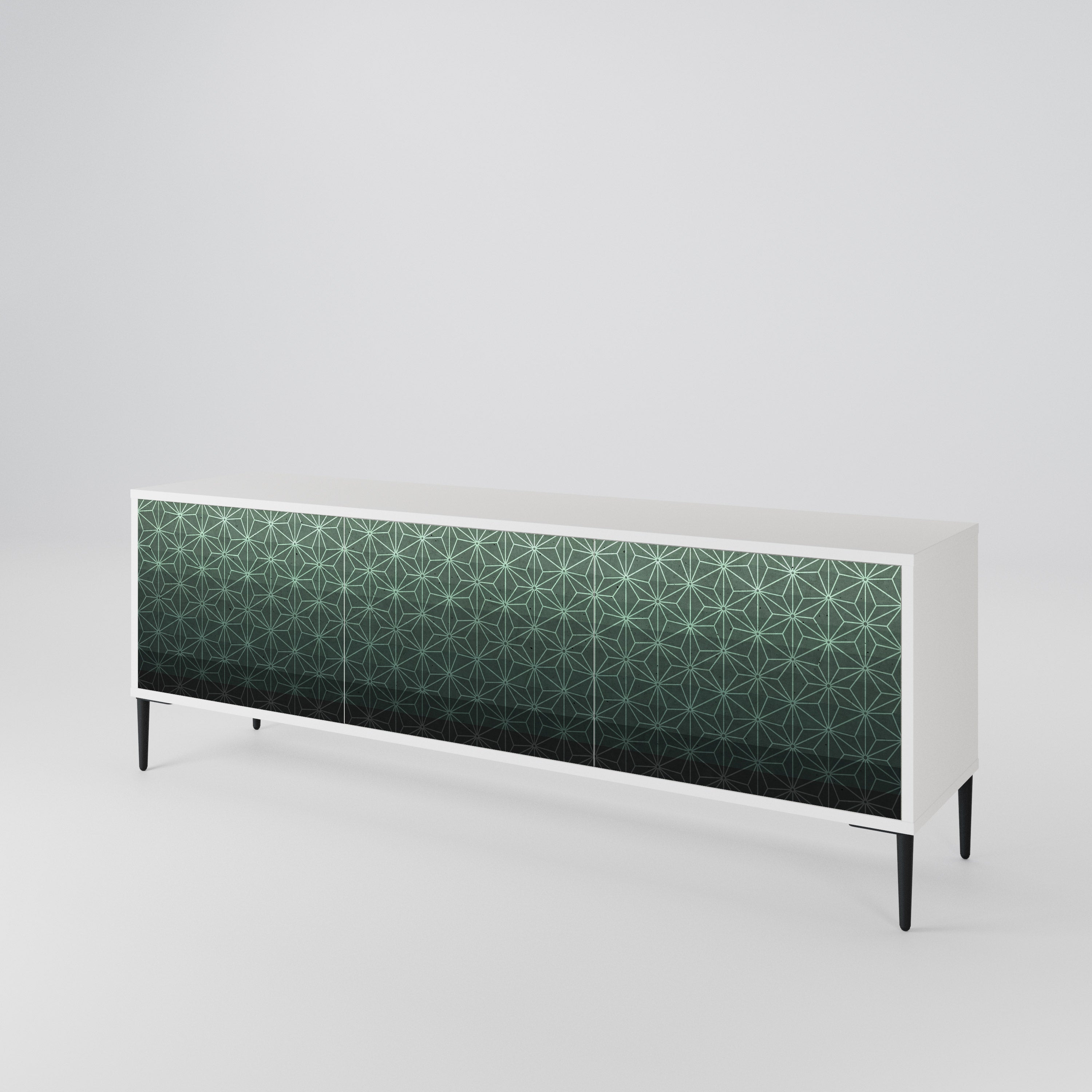 ORNAMENTAL GLIMMER TV-bänk med 3 dörrar
