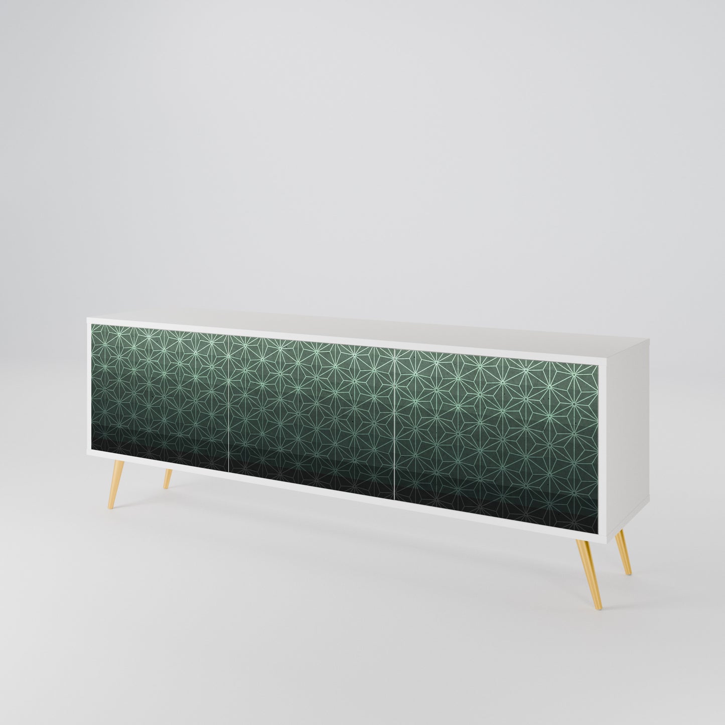 ORNAMENTAL GLIMMER TV-bänk med 3 dörrar