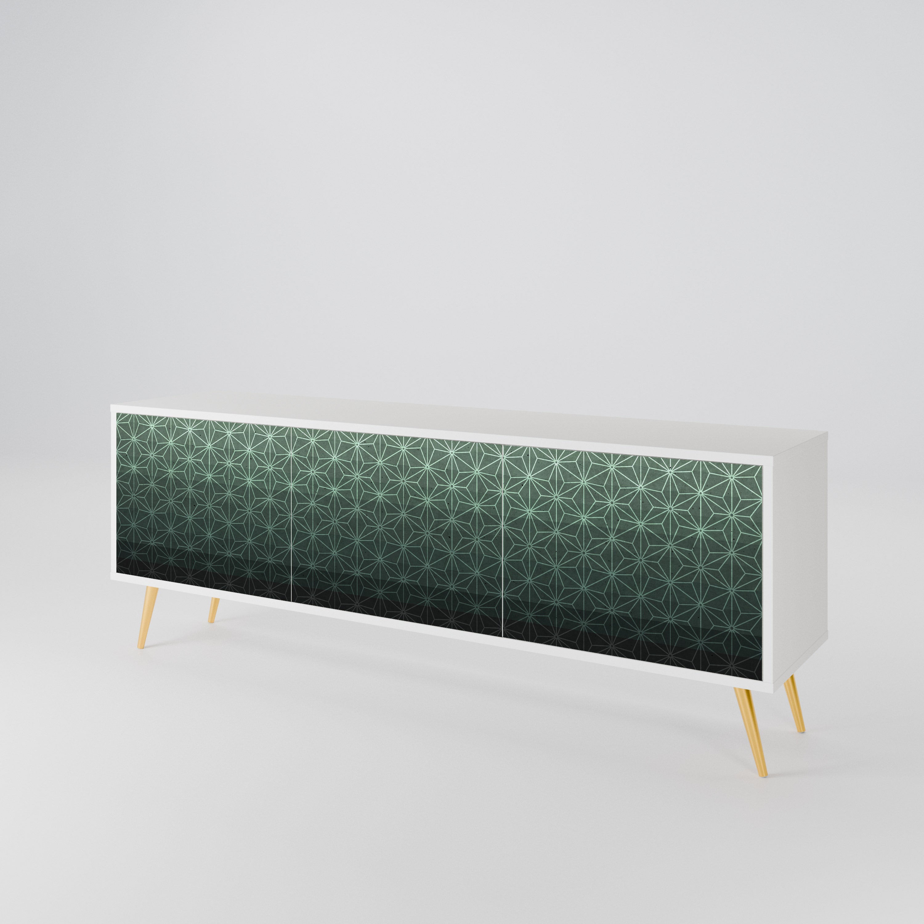 ORNAMENTAL GLIMMER TV-bänk med 3 dörrar